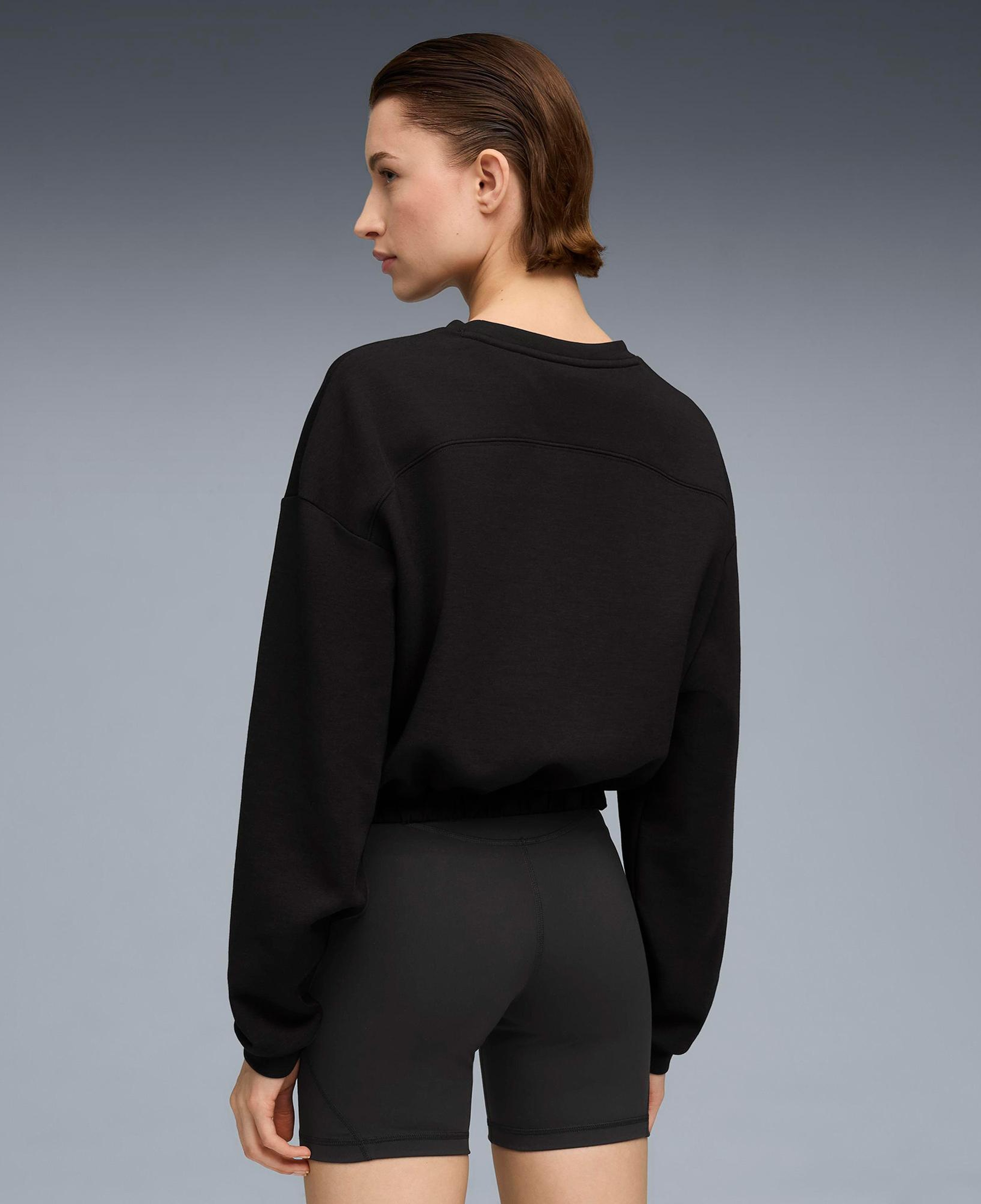 Puma W Cloudspun Crew Kadın Siyah Sweatshirt