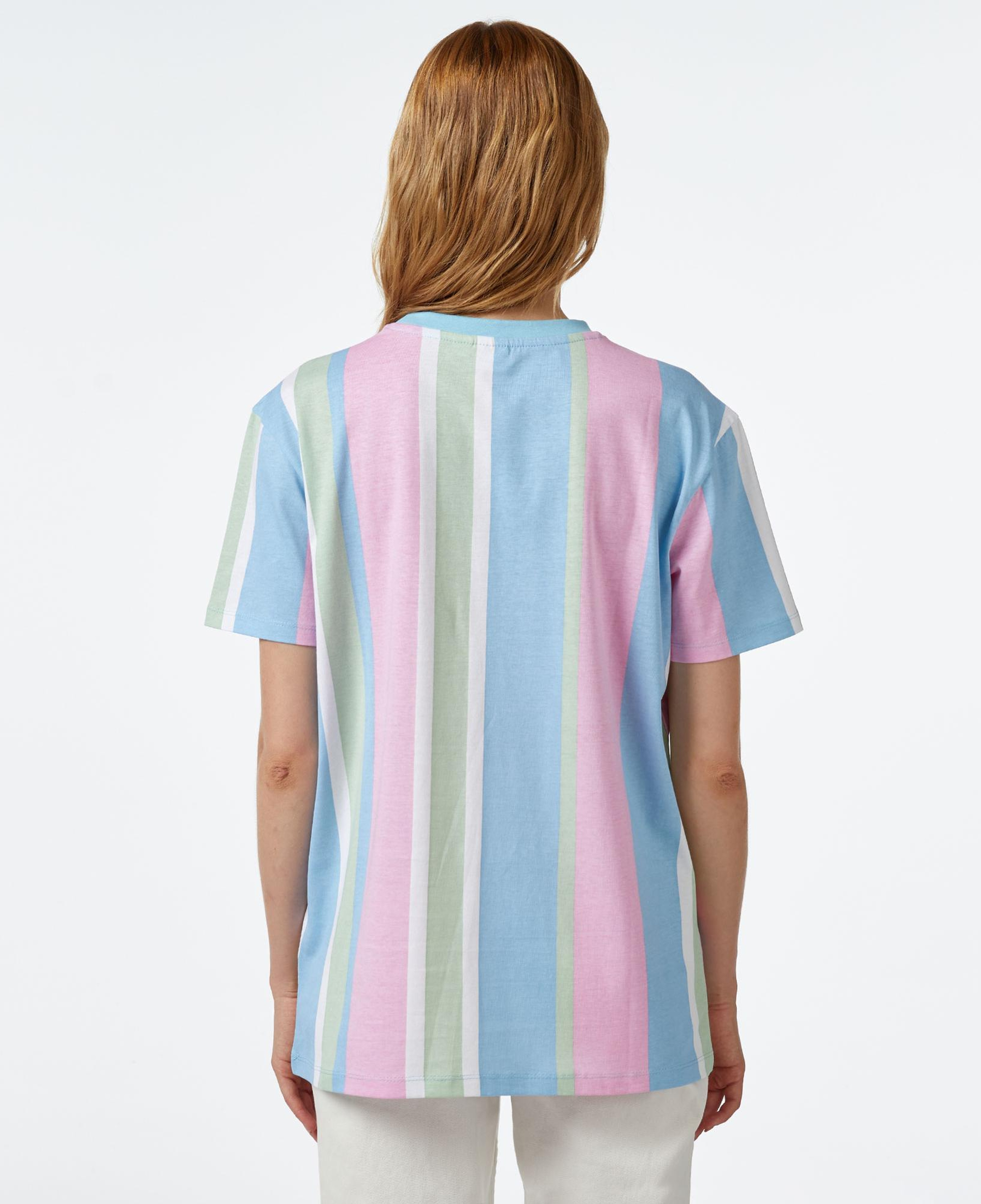 Karl Kani KK Small Sign. Os Stripe Kadın Renkli T-Shirt