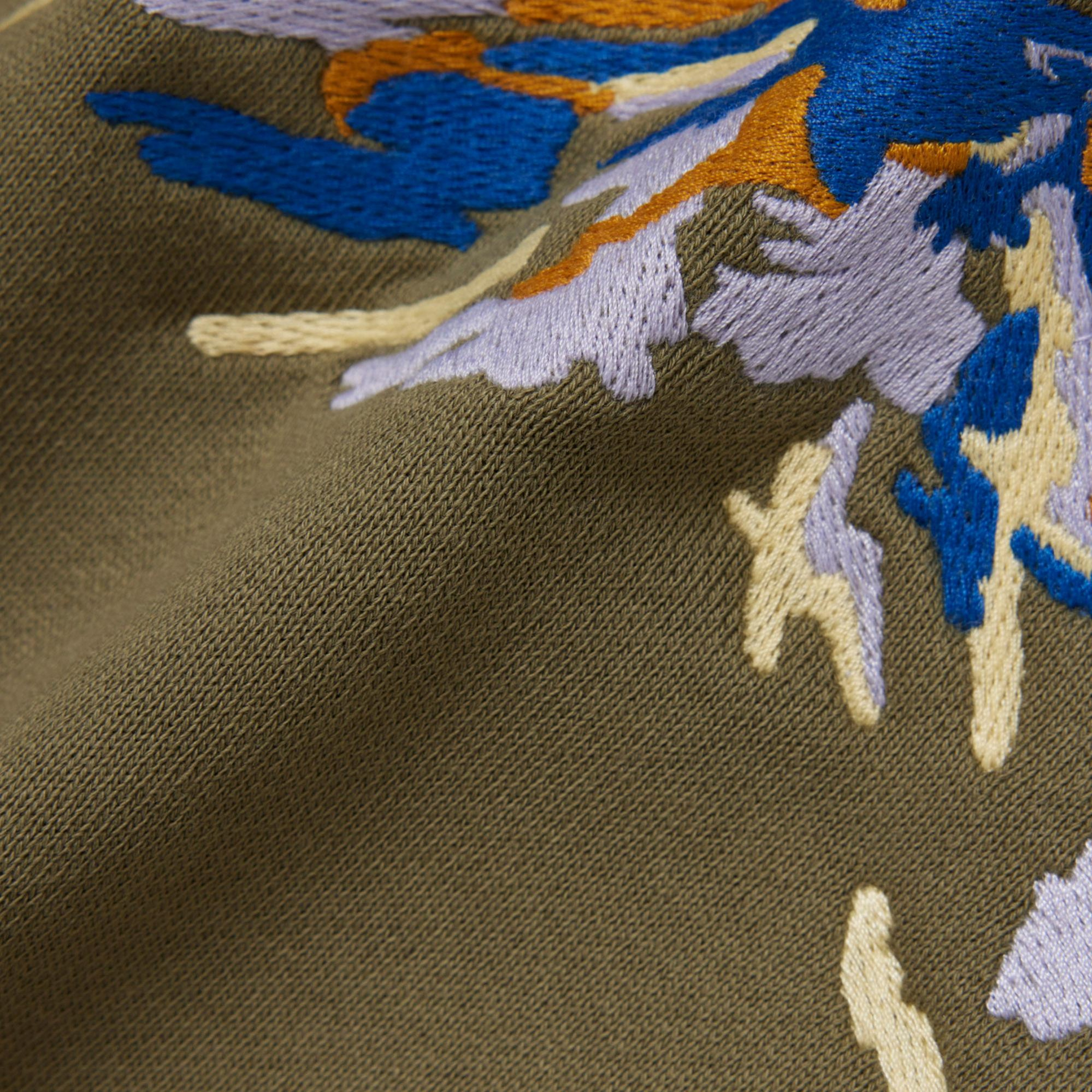 Lacoste Erkek Classic Fit Bisiklet Yaka Baskılı Haki Sweatshirt