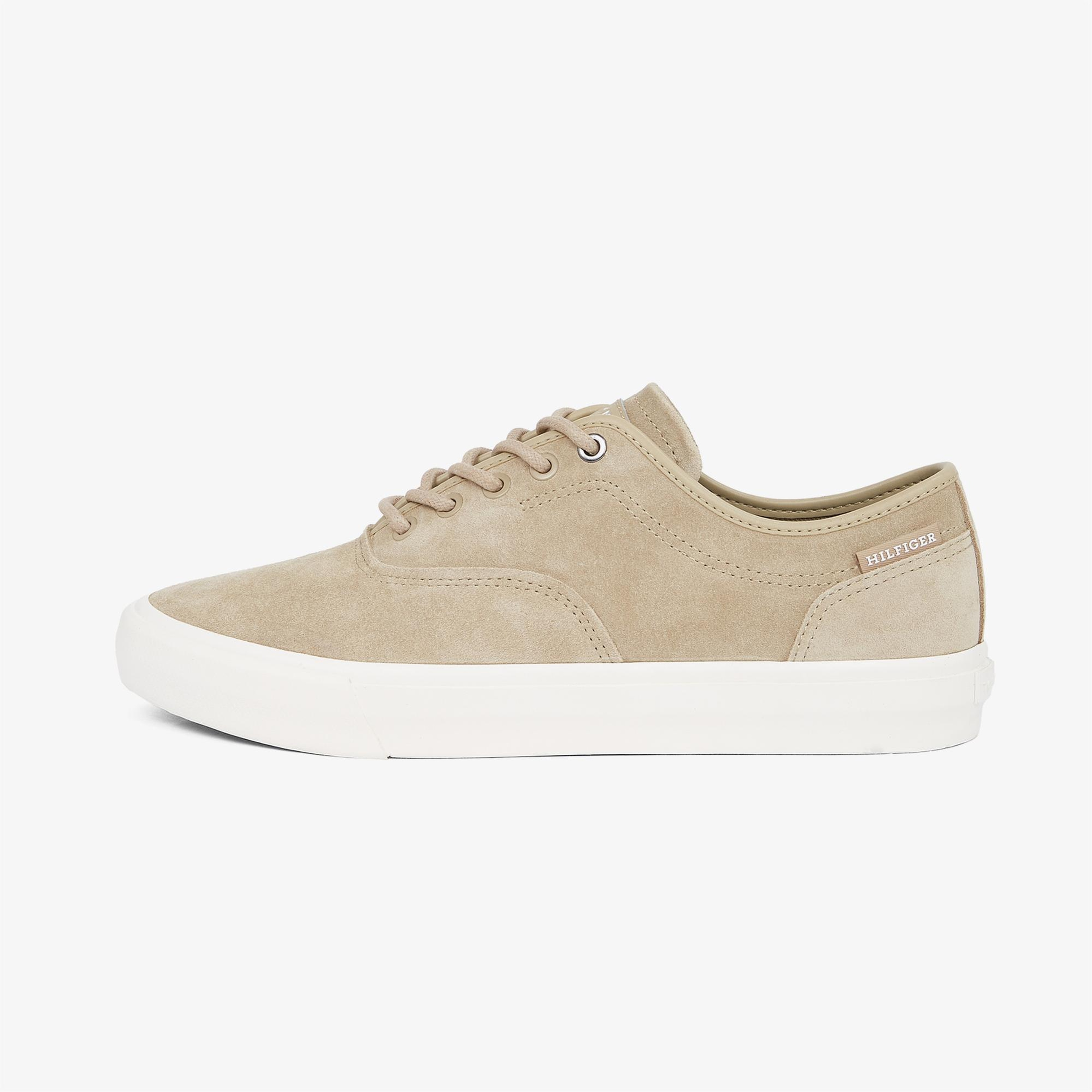 Tommy Hilfiger Low Oxford Suede Erkek Bej Sneaker