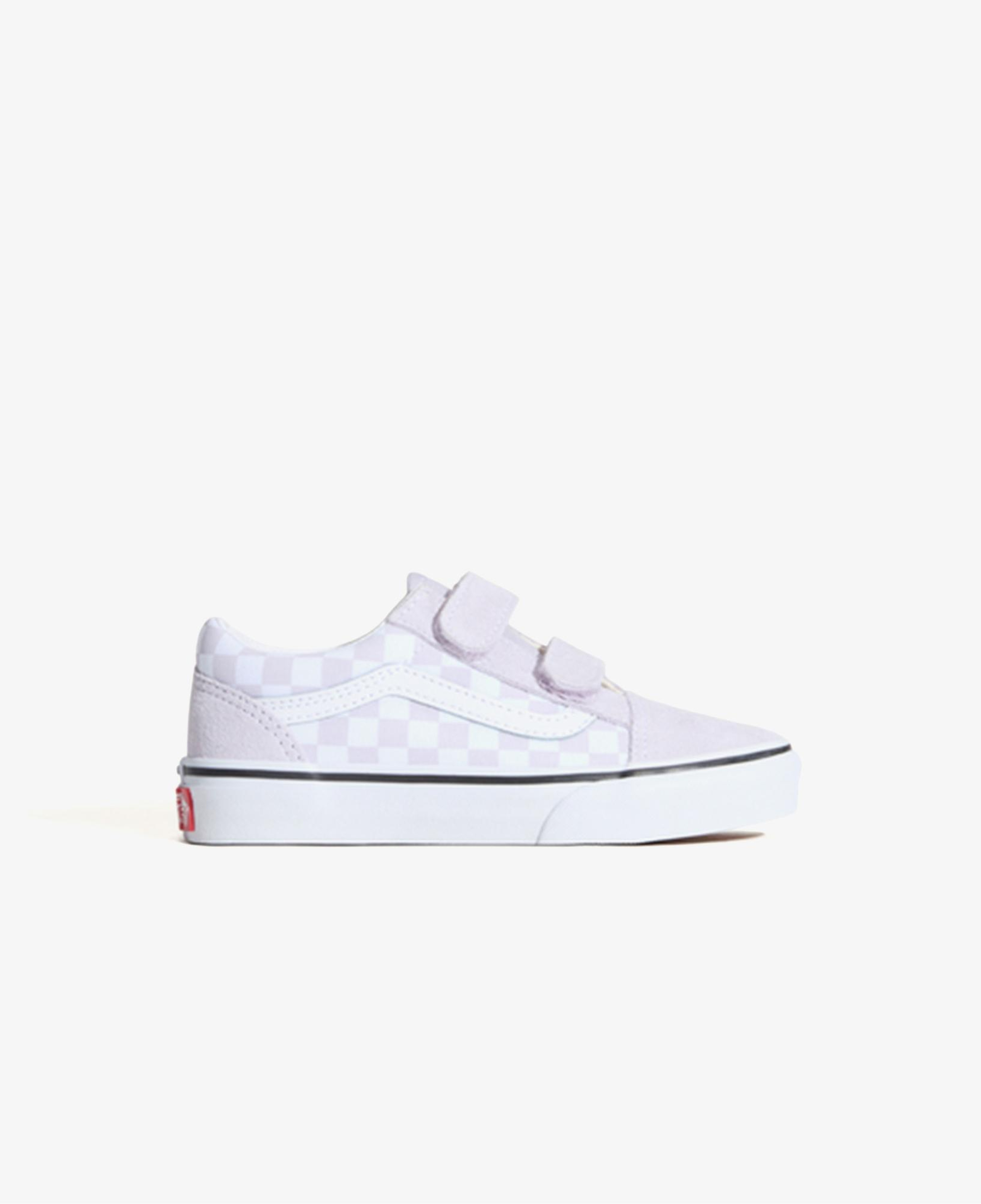 Vans Old Skool V Checkered Çocuk Mor Sneaker