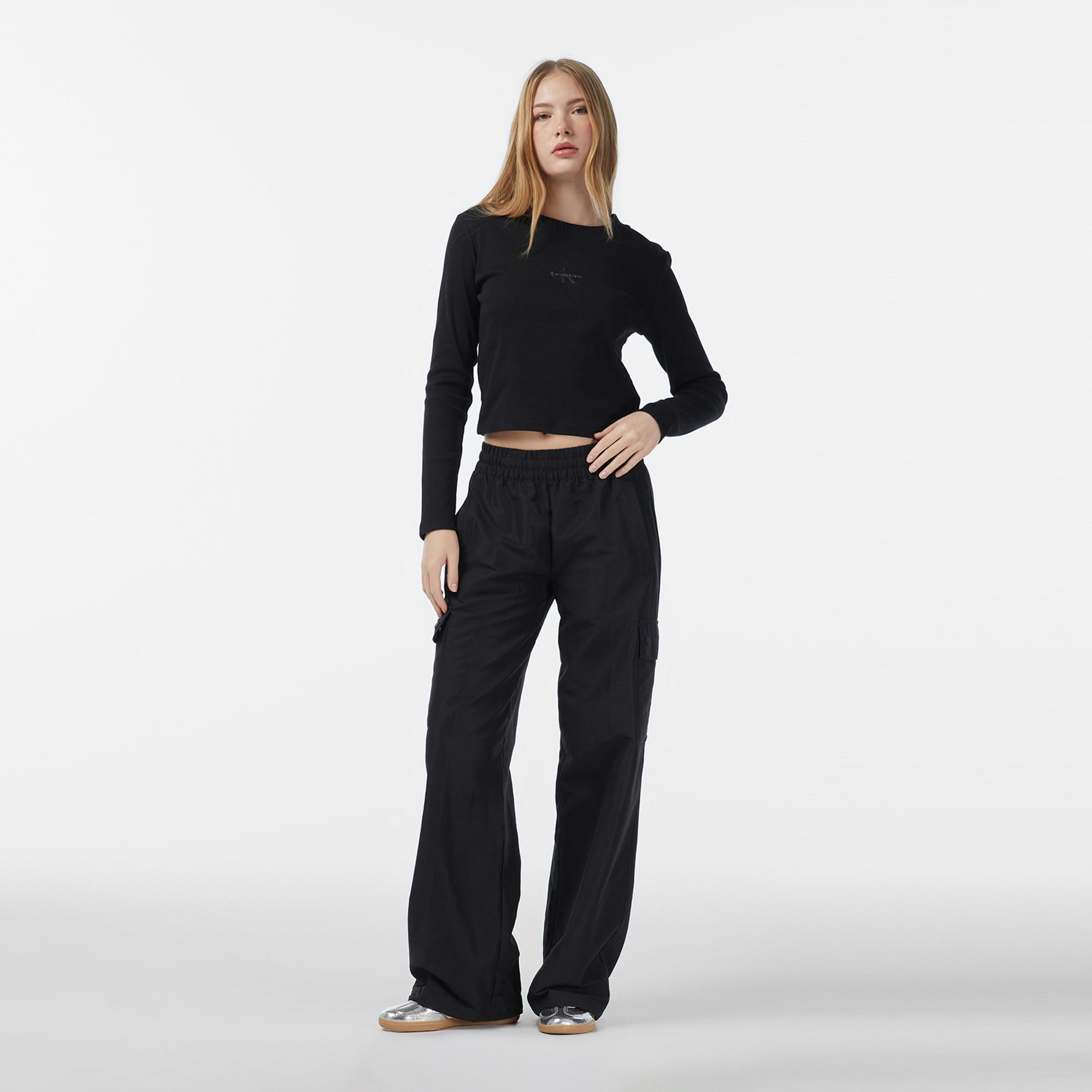 Calvin Klein Monologo Baby Kadın Siyah T-Shirt