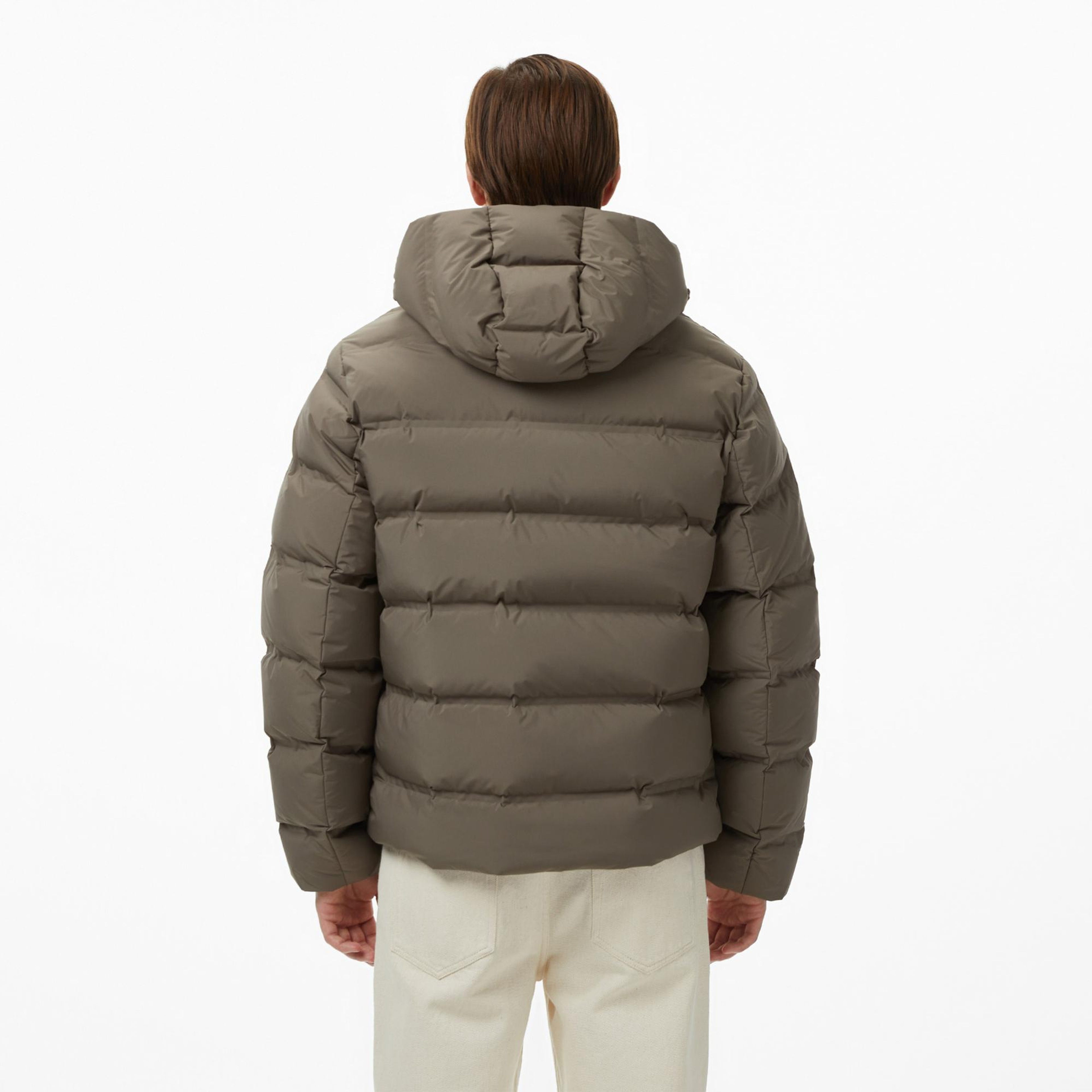 Calvin Klein Quilted Bonded Channel Erkek Gri Mont