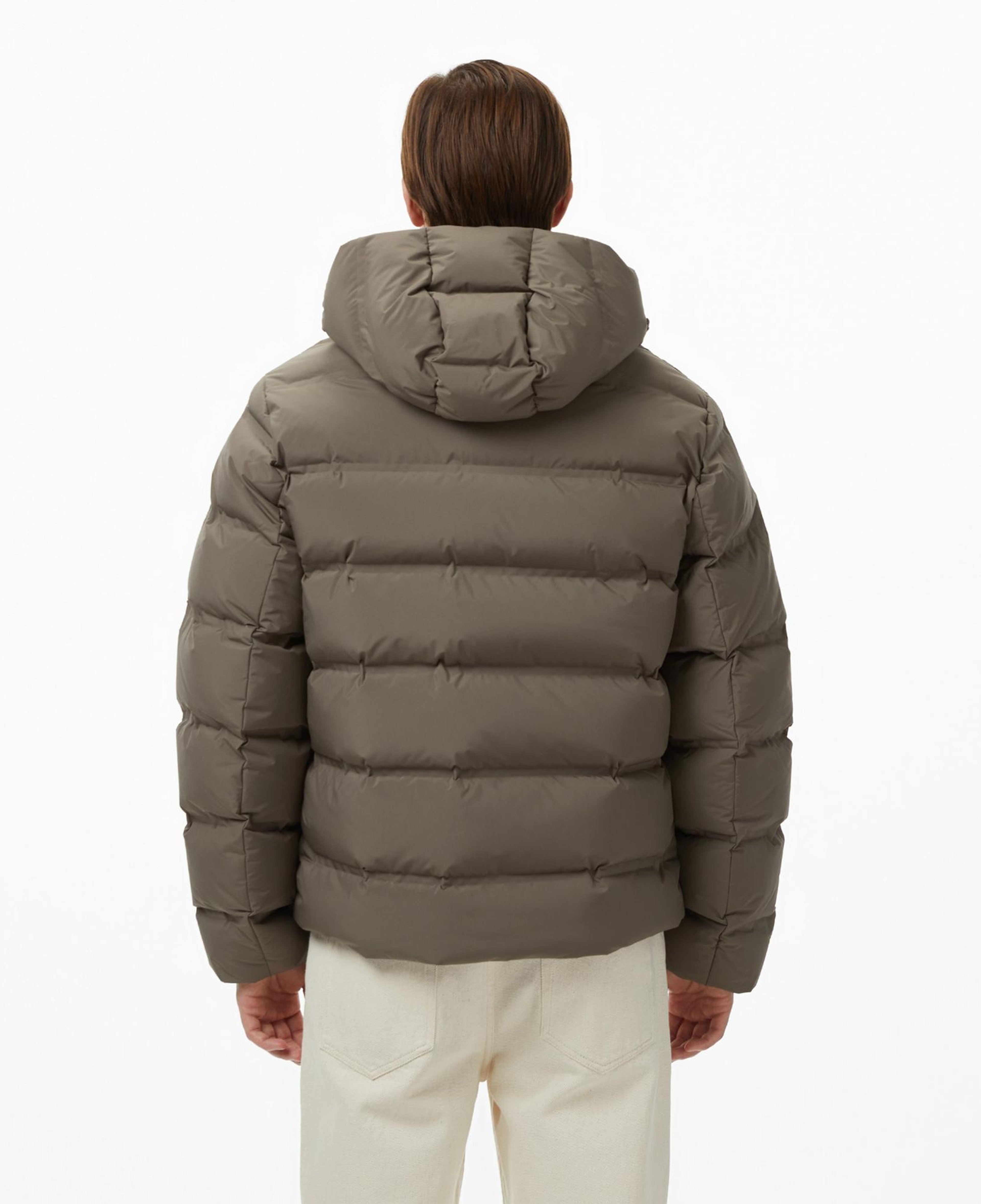 Calvin Klein Quilted Bonded Channel Erkek Gri Mont