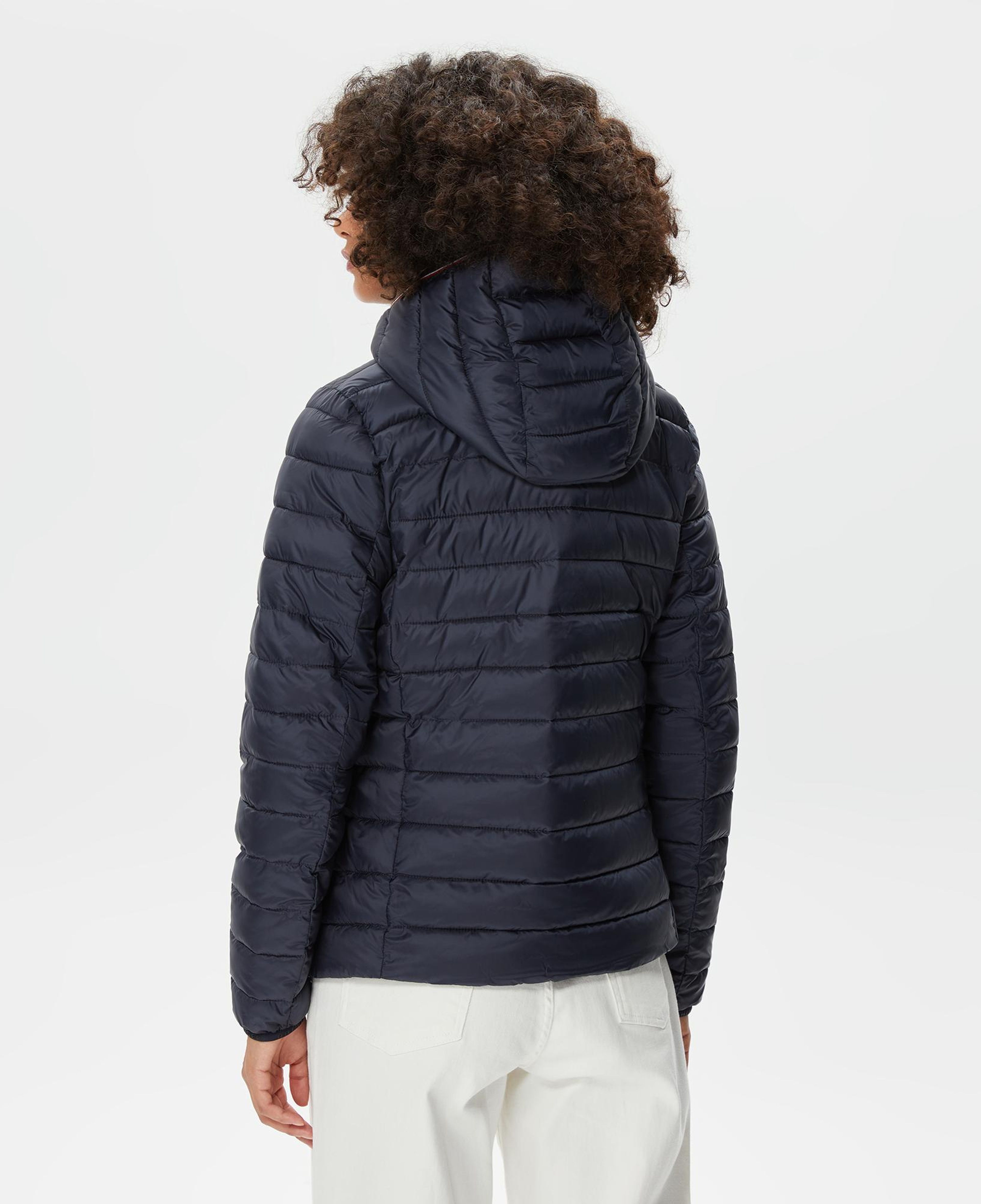 Tommy Hilfiger Lw Padded Global Stripe Kadın Lacivert Mont