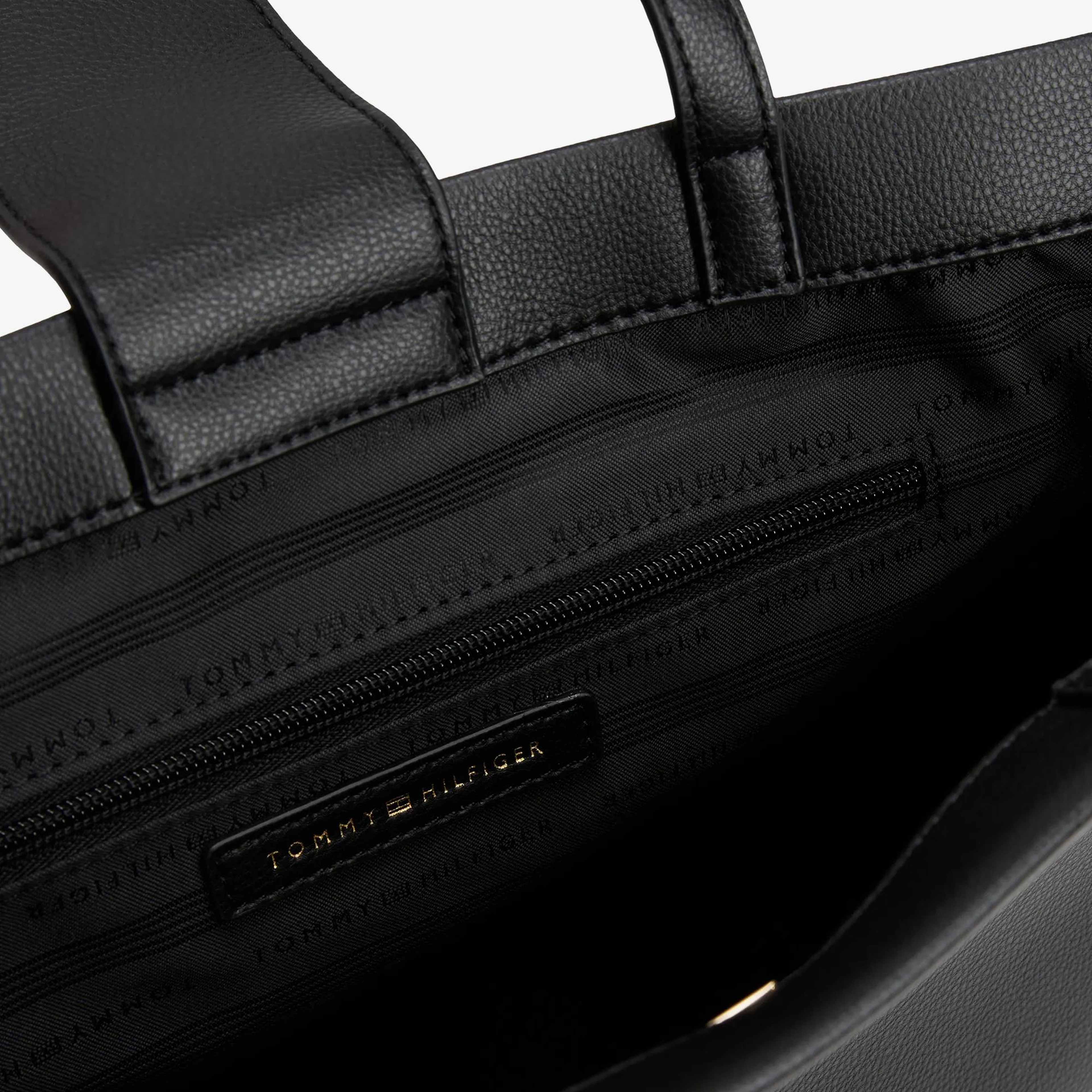 Tommy Hilfiger Modern Kadın Siyah Tote Çanta