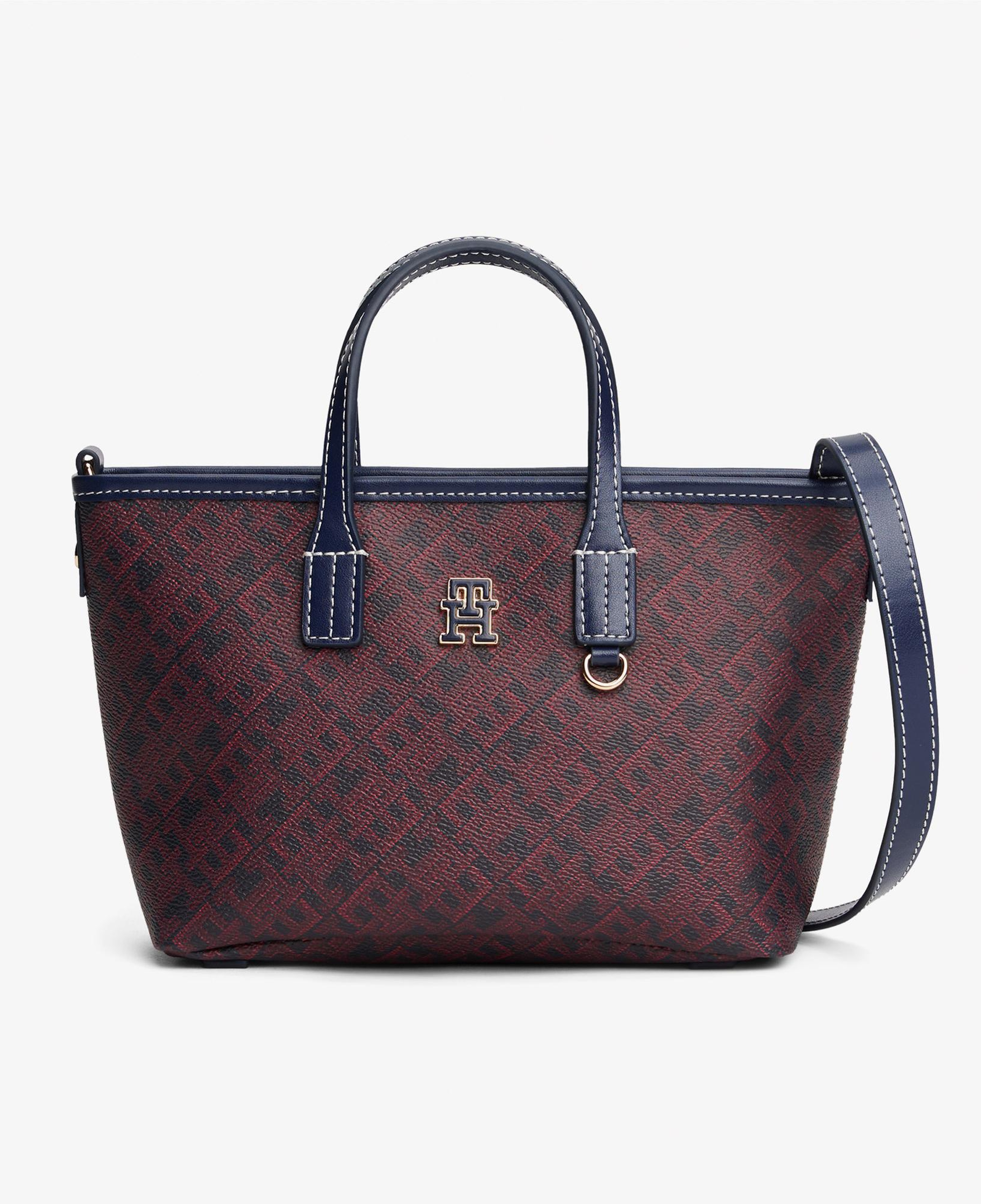 Tommy Hilfiger Monoplay Nano Kadın Bordo Tote Çanta