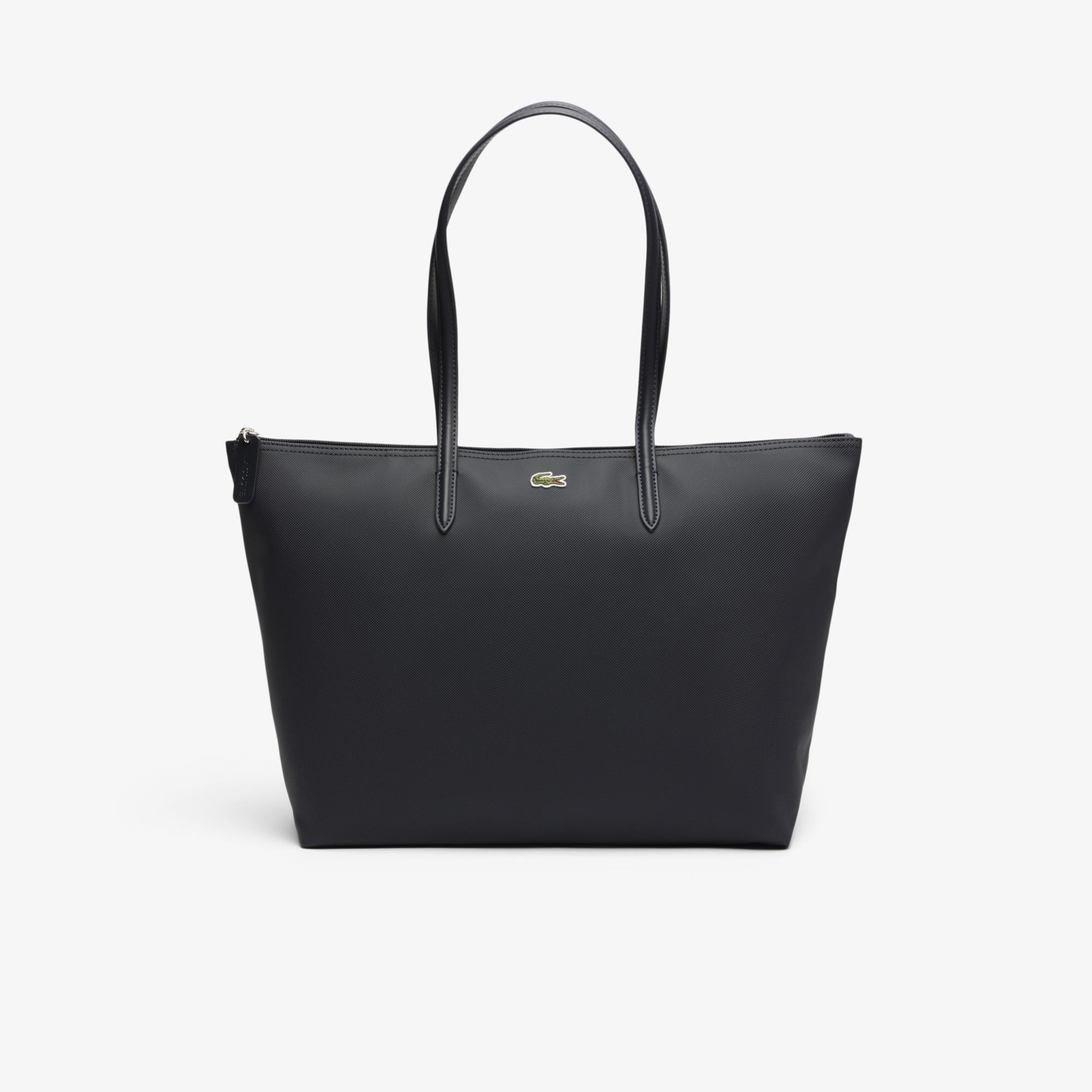 Lacoste Large L.12.12 Kadın Siyah Omuz Çantası