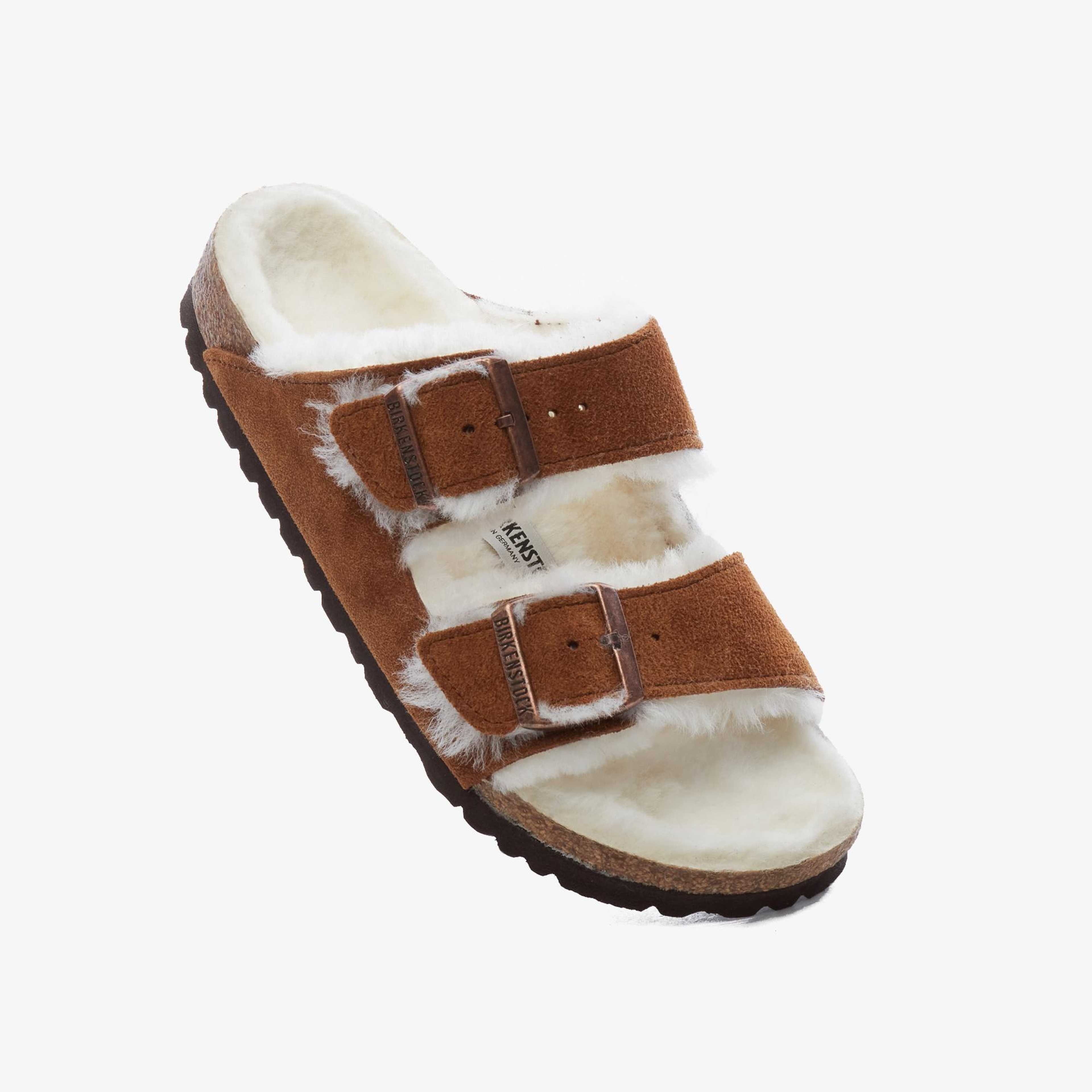 Birkenstock Arizona Shearling

Suede Leather Kadın Kahverengi Terlik
