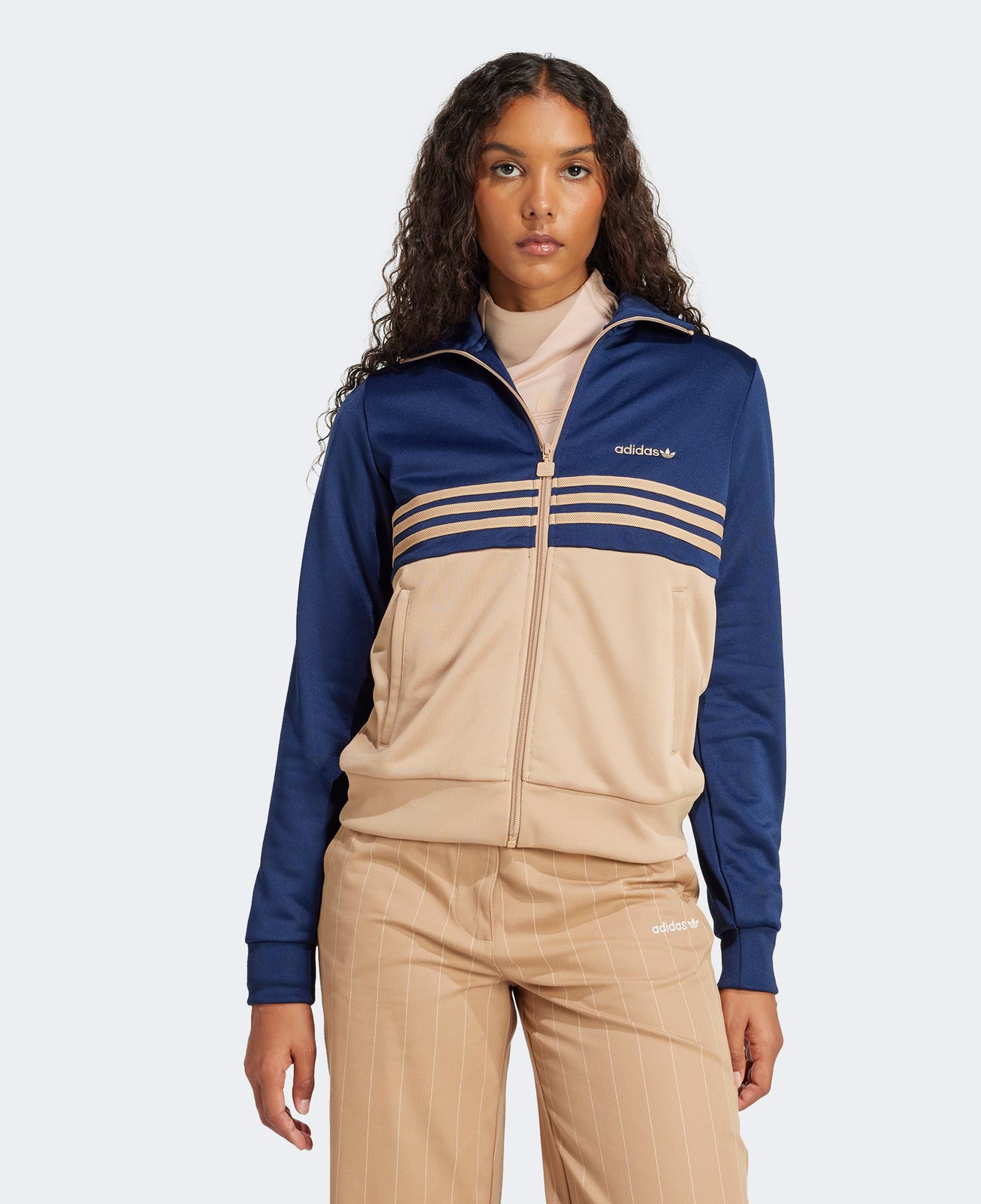 adidas 3-Stripes Cutline Kadın Mavi Eşofman Üstü