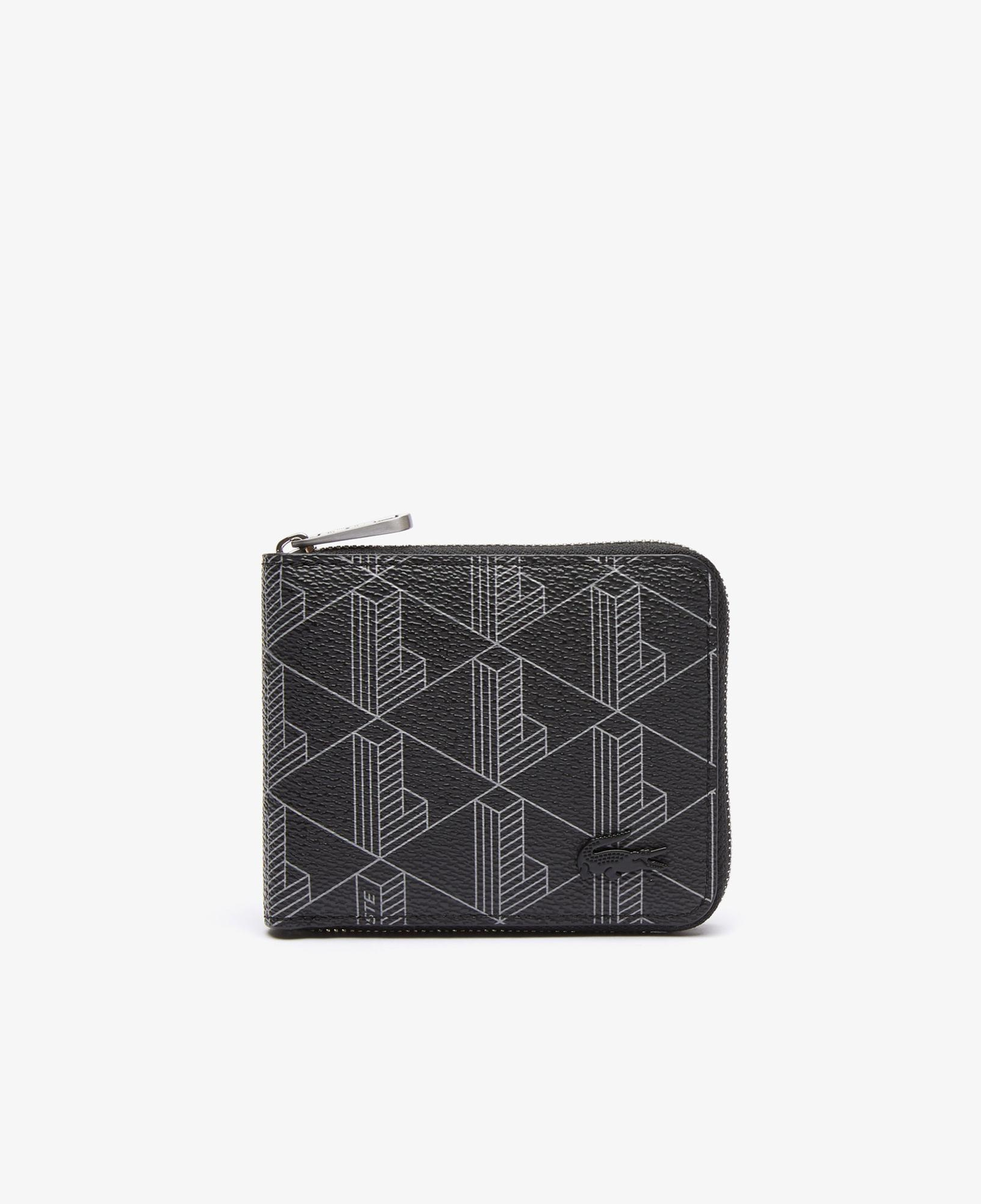 Lacoste The Blend Erkek Monogram Siyah Cüzdan