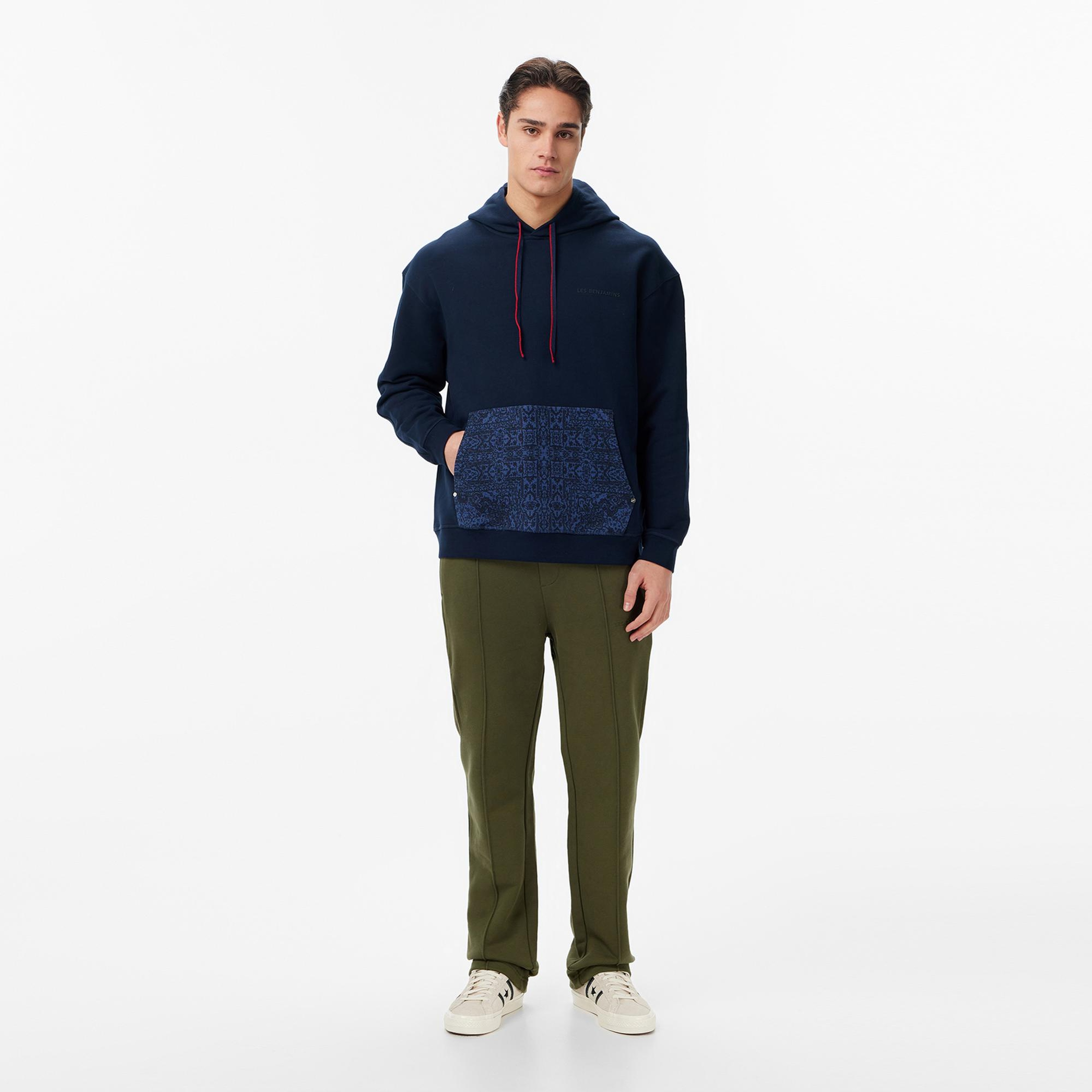 Les Benjamins Regular Fit Erkek Lacivert Sweatshirt