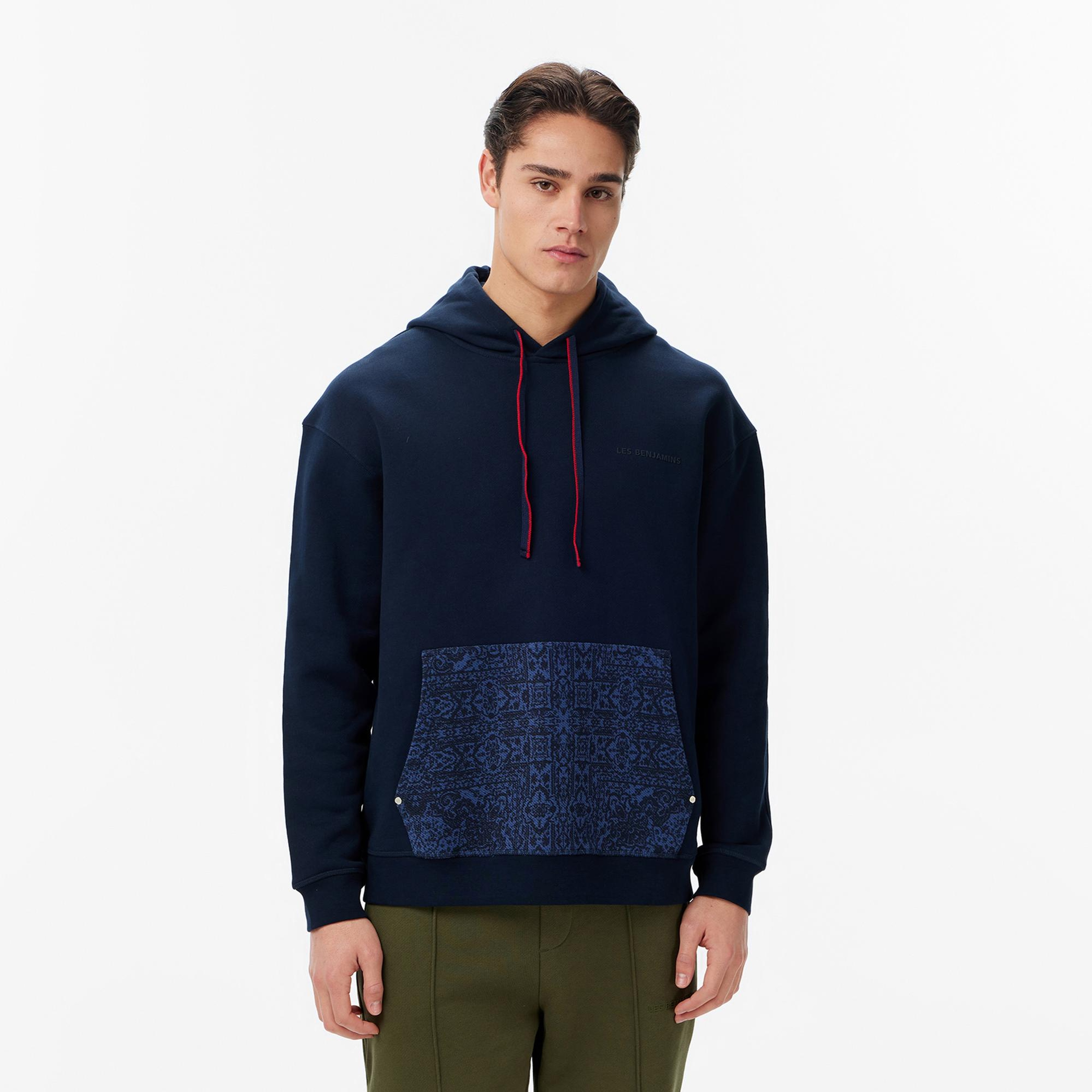 Les Benjamins Regular Fit Erkek Lacivert Sweatshirt