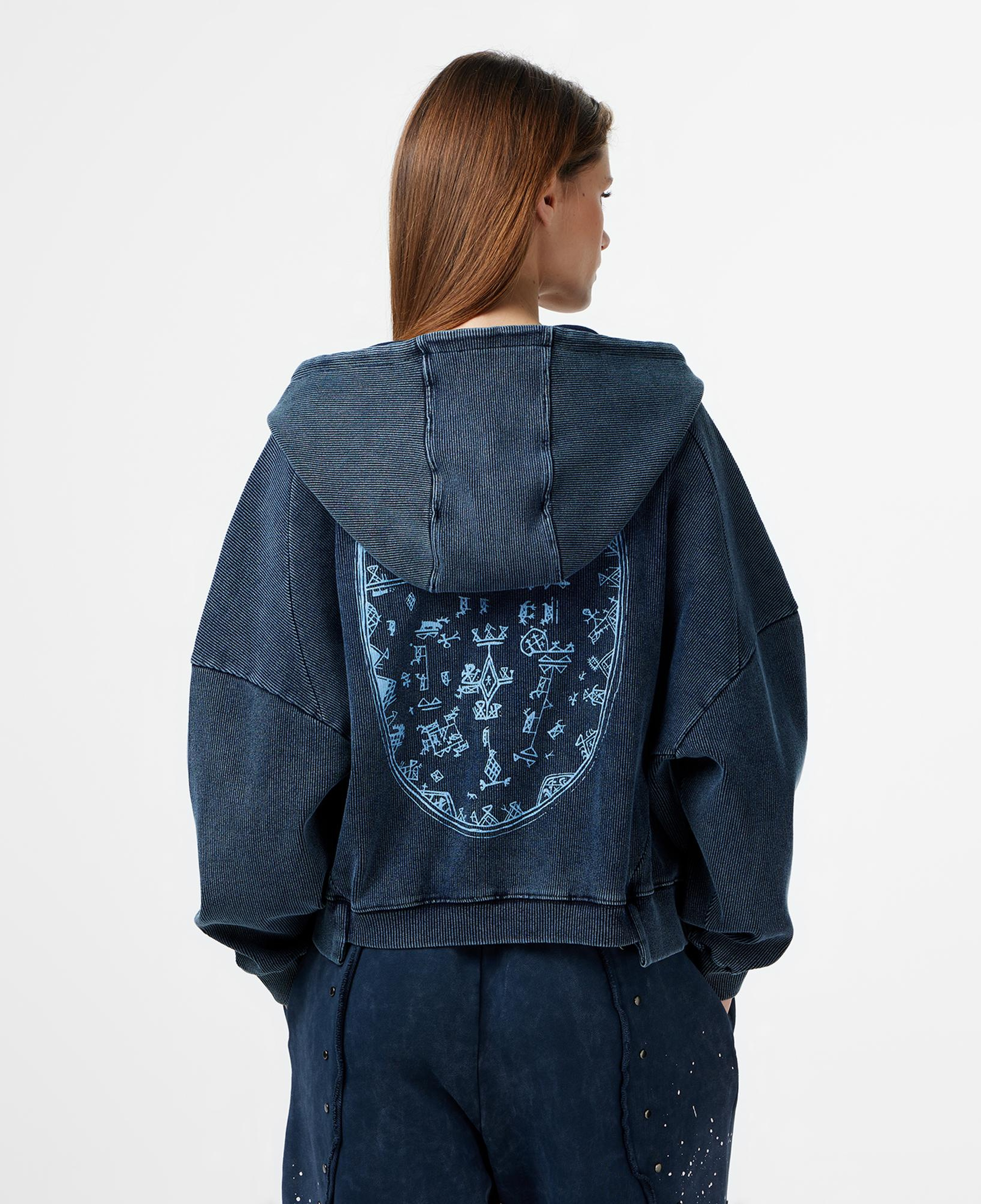 Les Benjamins Regular Fit Kadın Mavi Sweatshirt