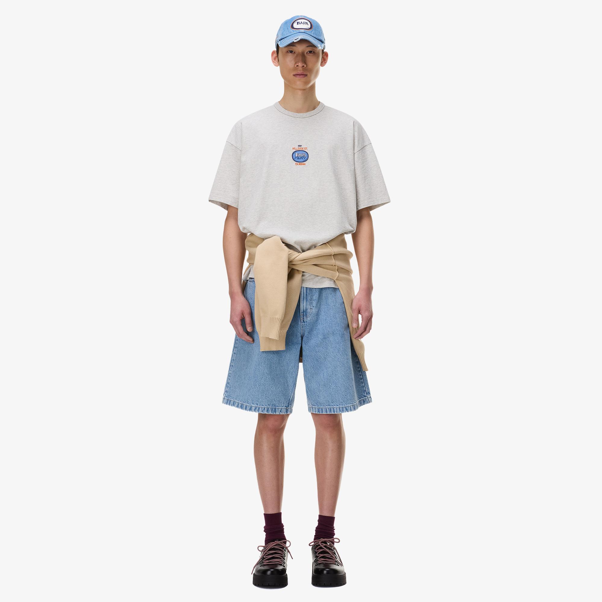 Napapijri S-Krous Erkek Gri T-Shirt