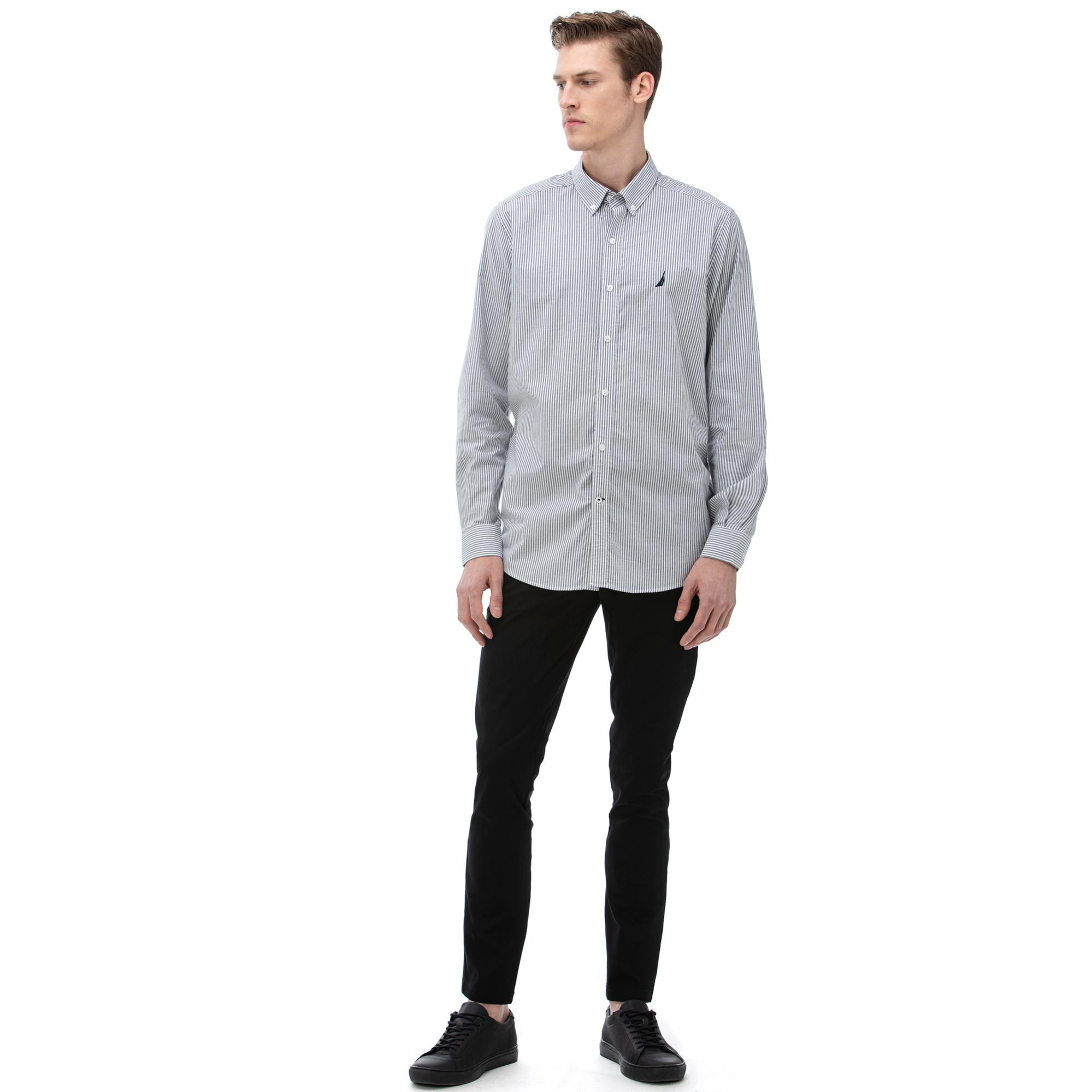 Nautica Erkek Siyah Slim Fit Chino Pantolon