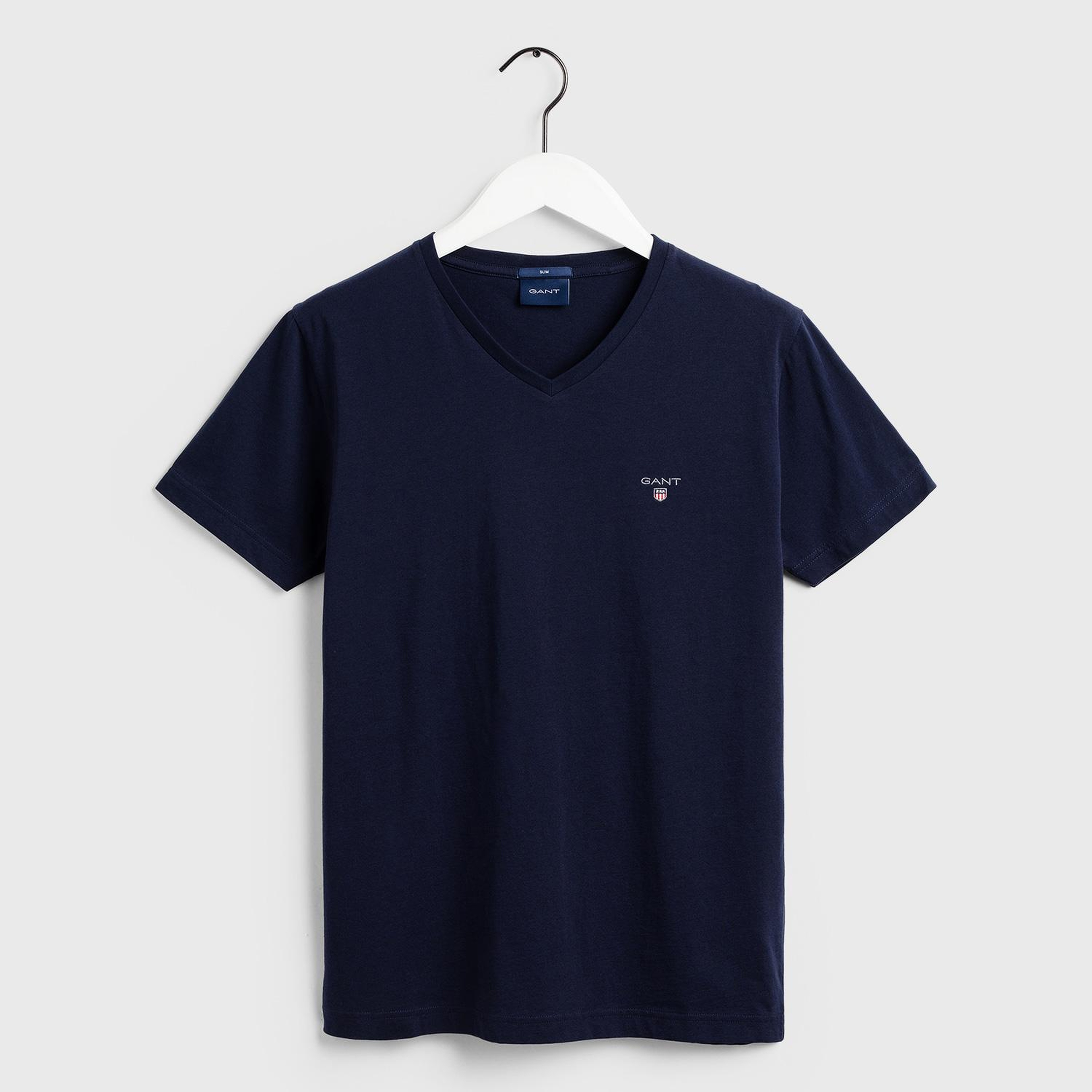 GANT Erkek Lacivert Slim Fit T-Shirt