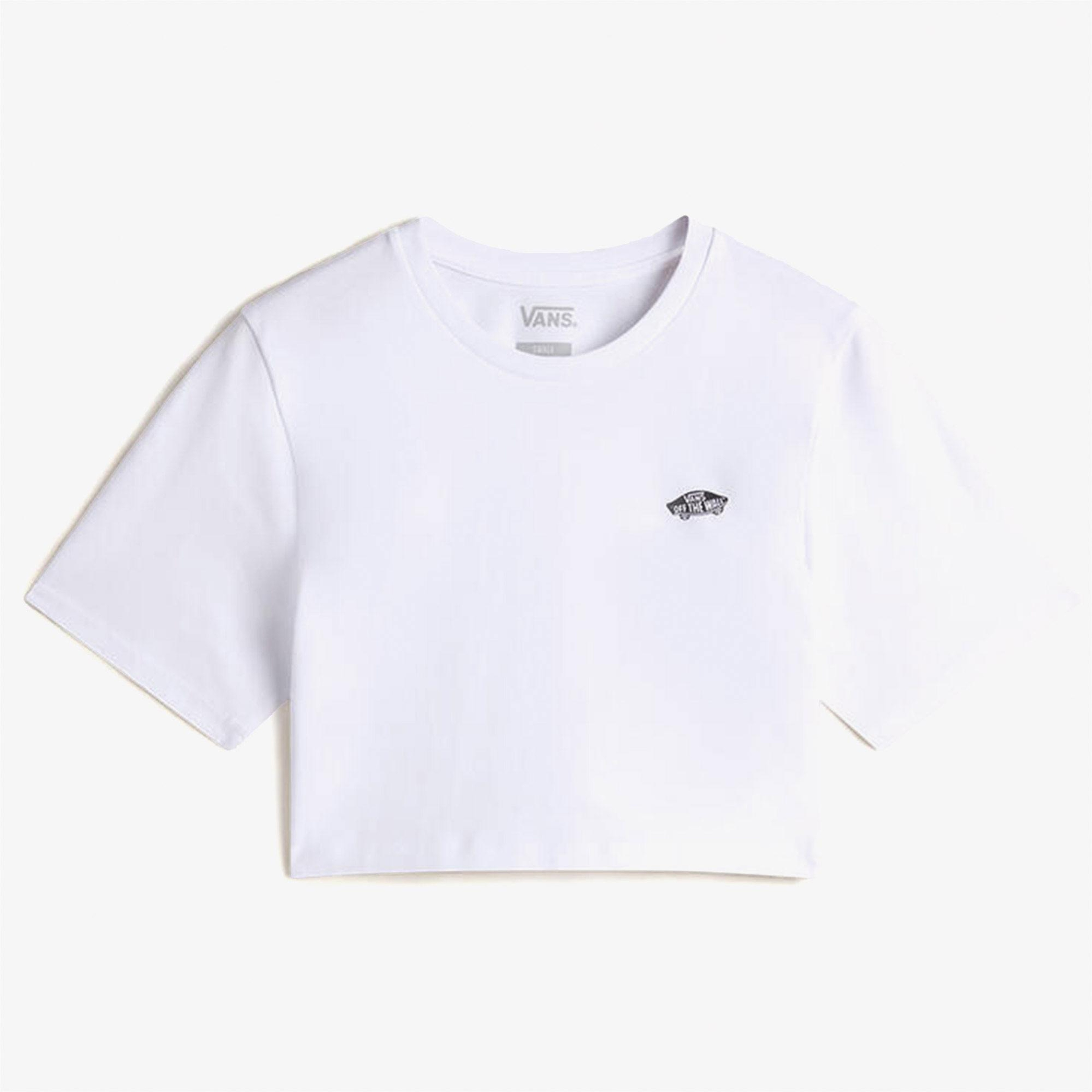 Vans W Style 76 ii Crew Crop Ss Kadın Beyaz T-Shirt