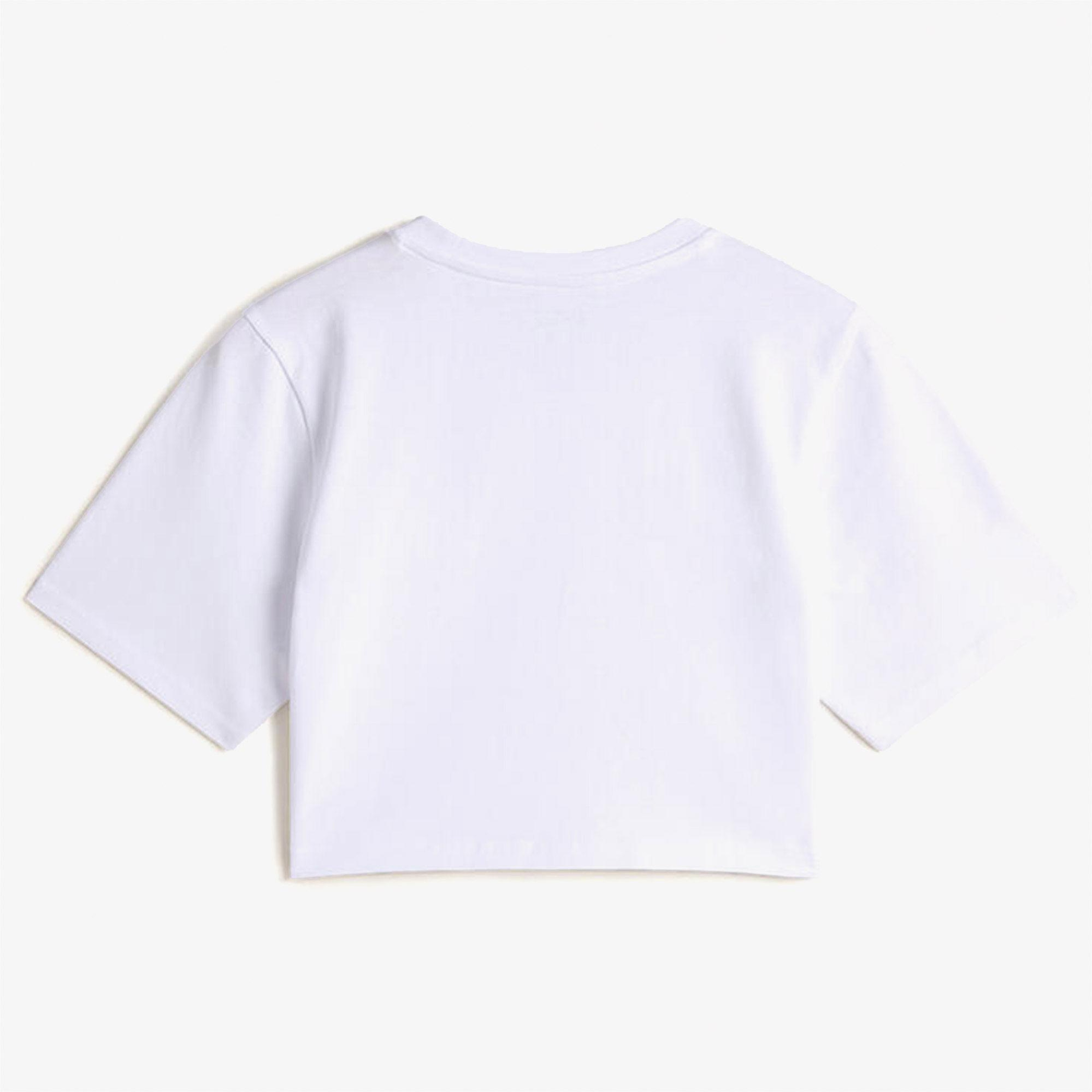 Vans W Style 76 ii Crew Crop Ss Kadın Beyaz T-Shirt