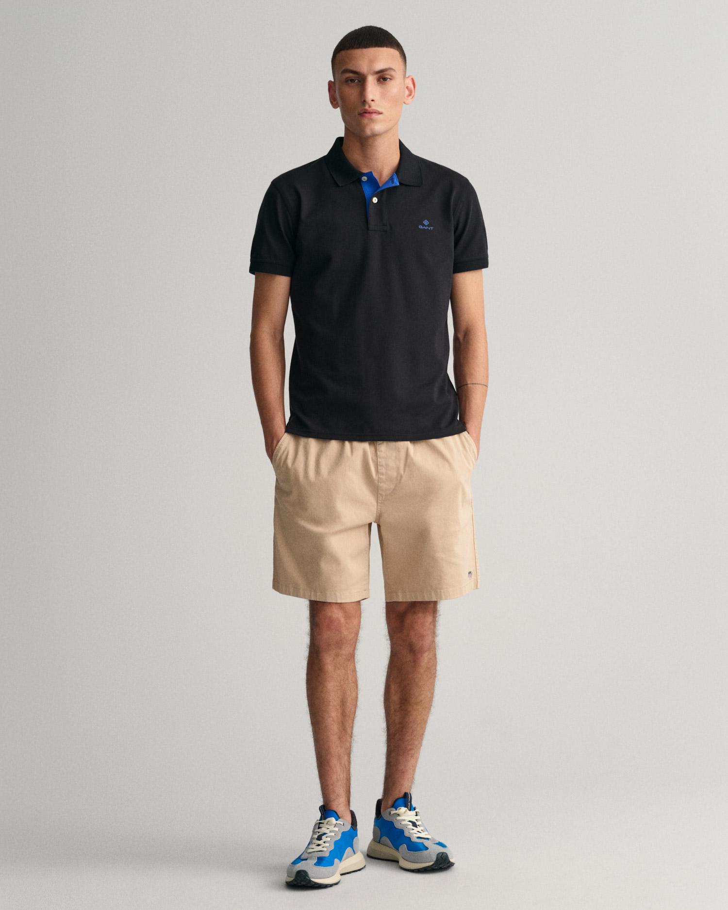 GANT Erkek Siyah Slim Fit Polo