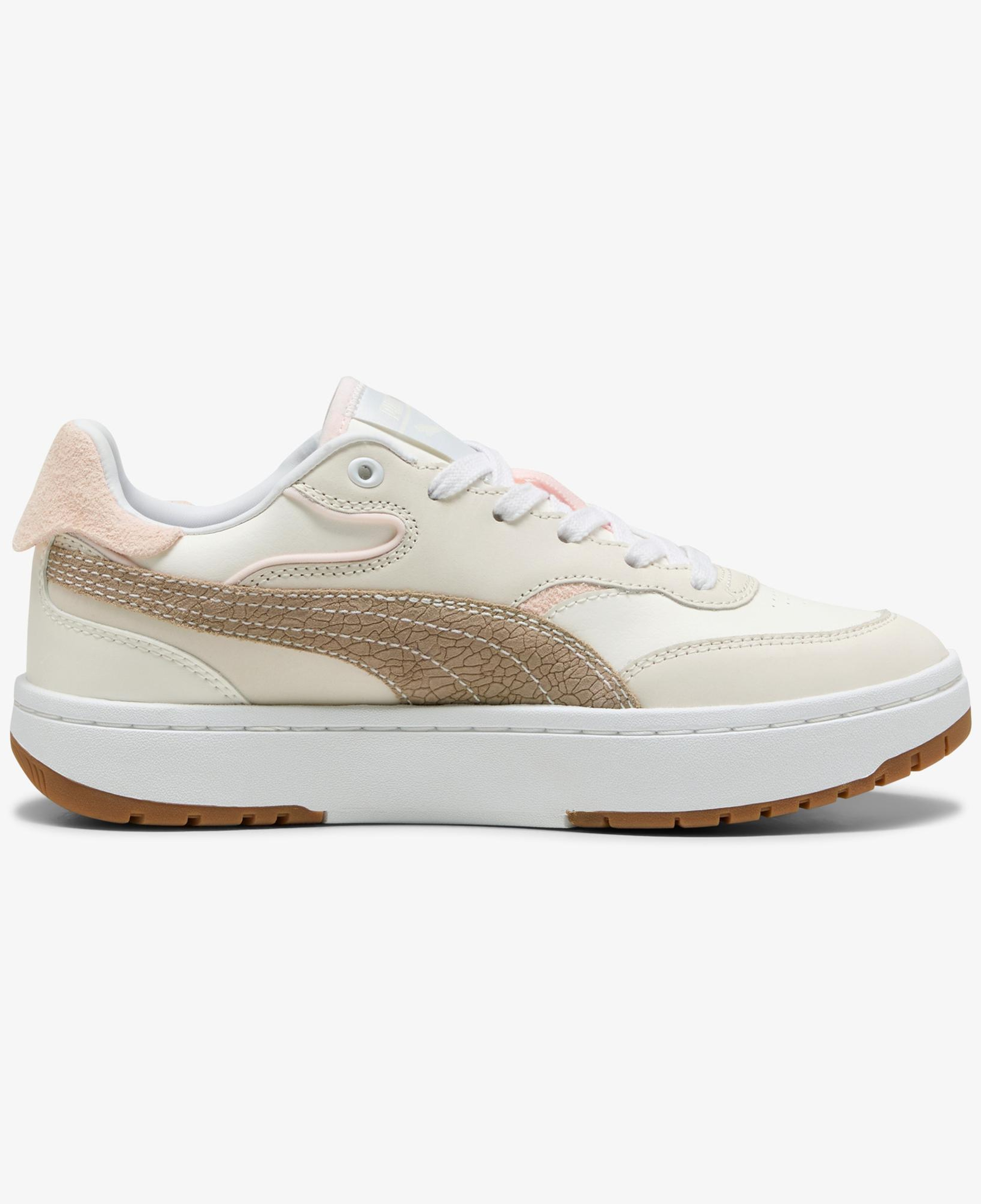 Puma Cali Sylva Elevated Kadın Krem Spor Ayakkabı