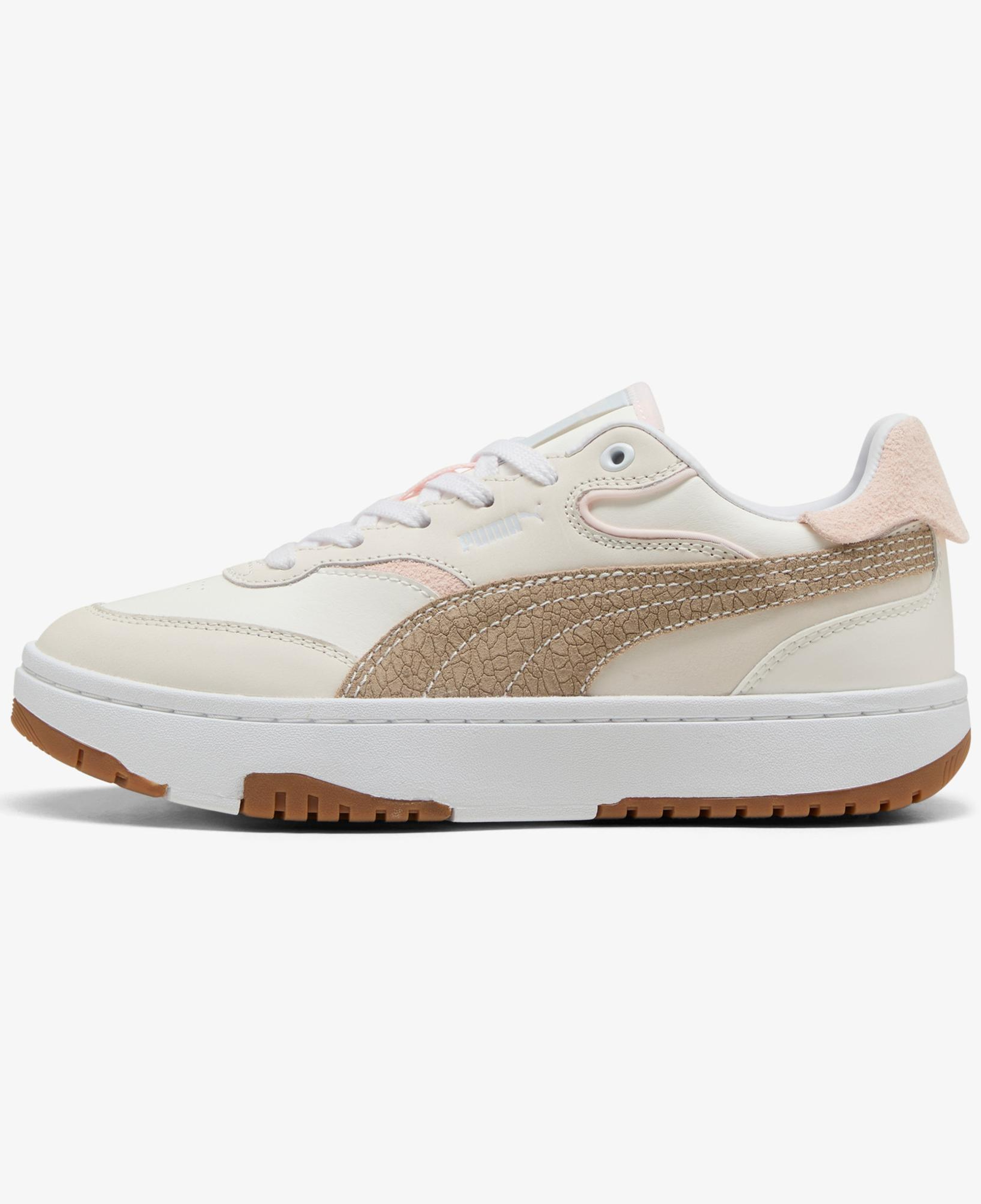 Puma Cali Sylva Elevated Kadın Krem Spor Ayakkabı