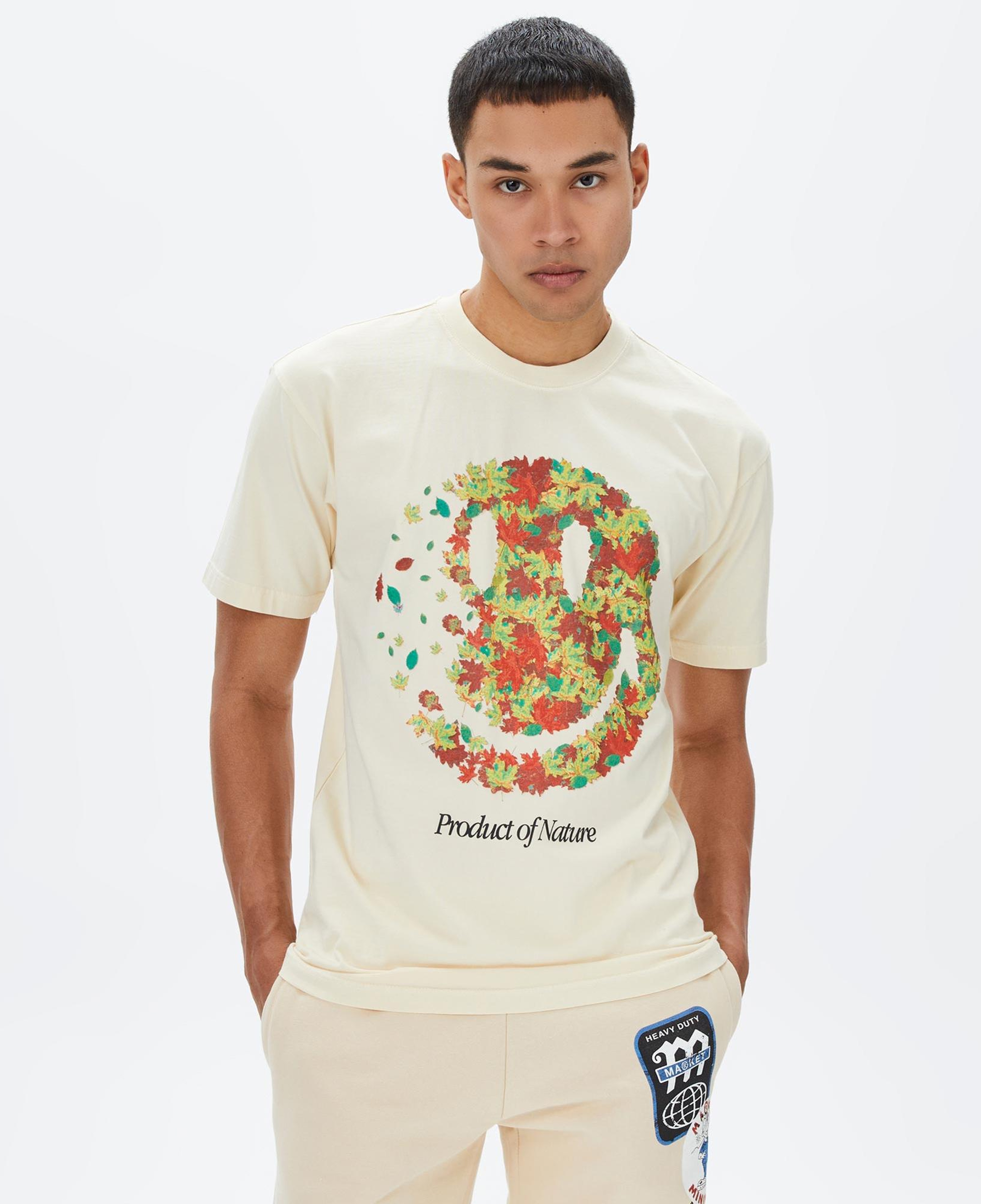 Market Smiley Product Of Nature Erkek Krem T-Shirt