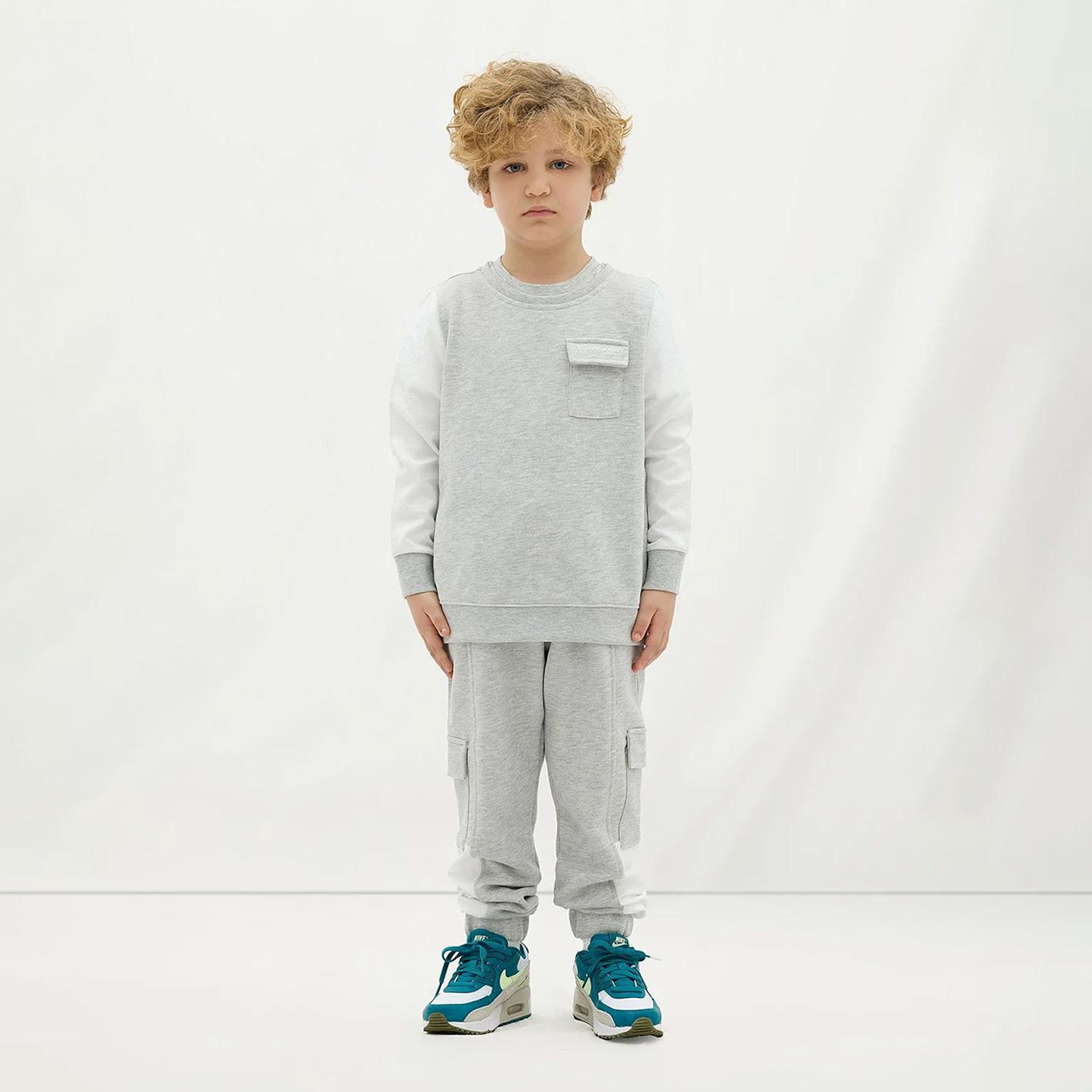 Les Benjamins 403 Çocuk Gri Sweatshirt