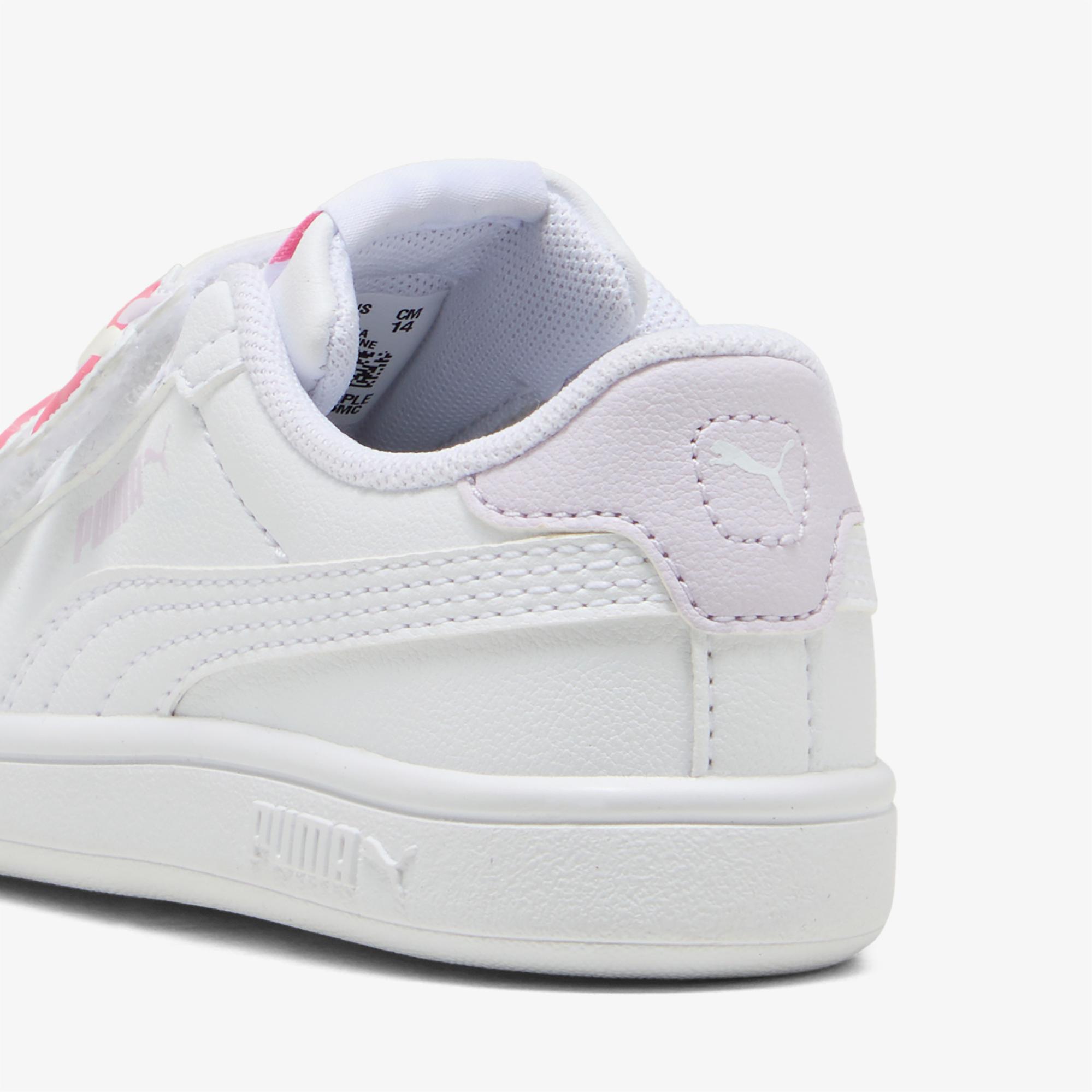 Puma Smash 3.0 Badges Bebek Beyaz Spor Ayakkabı