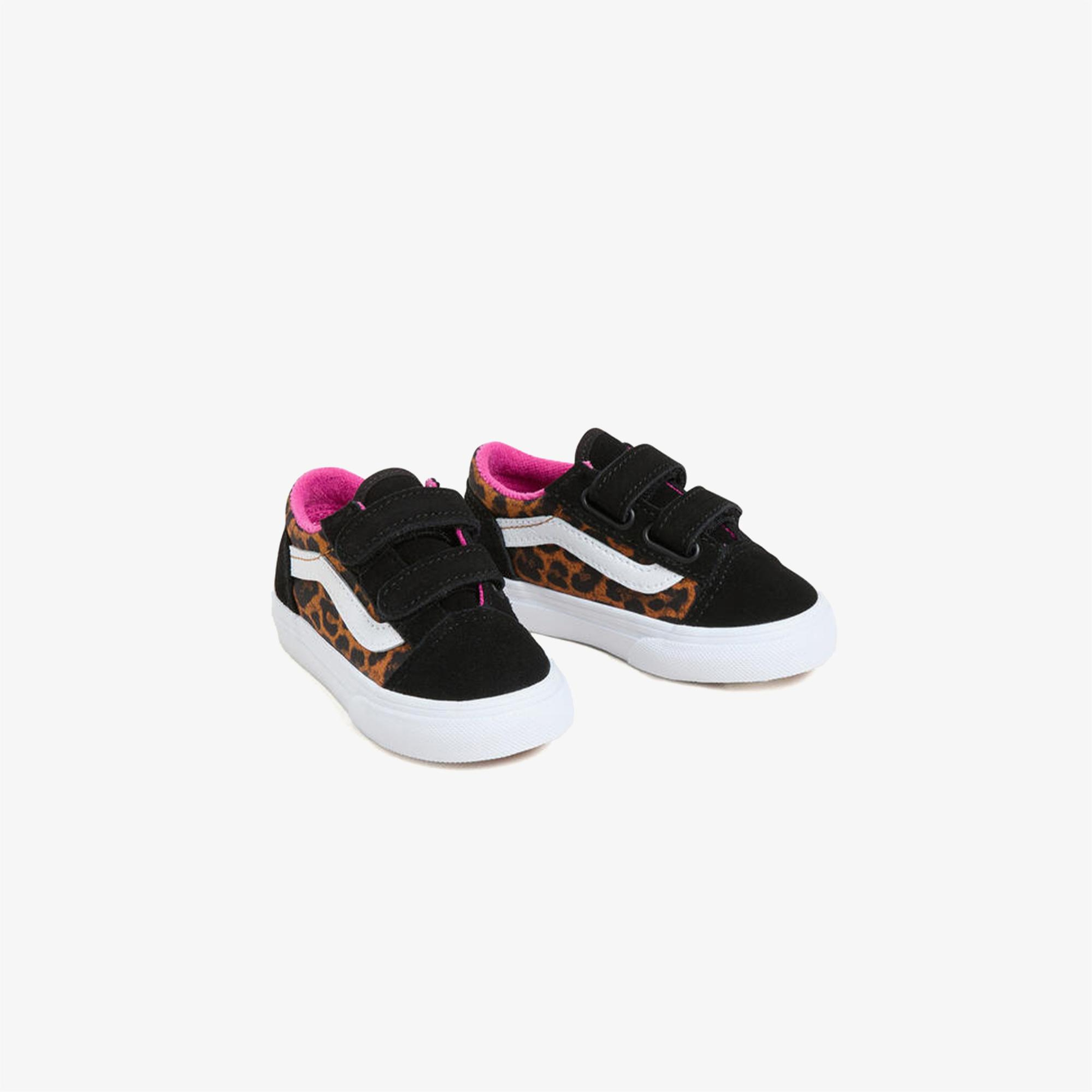Vans Old Skool Leopar Desenli Bebek Siyah Sneaker