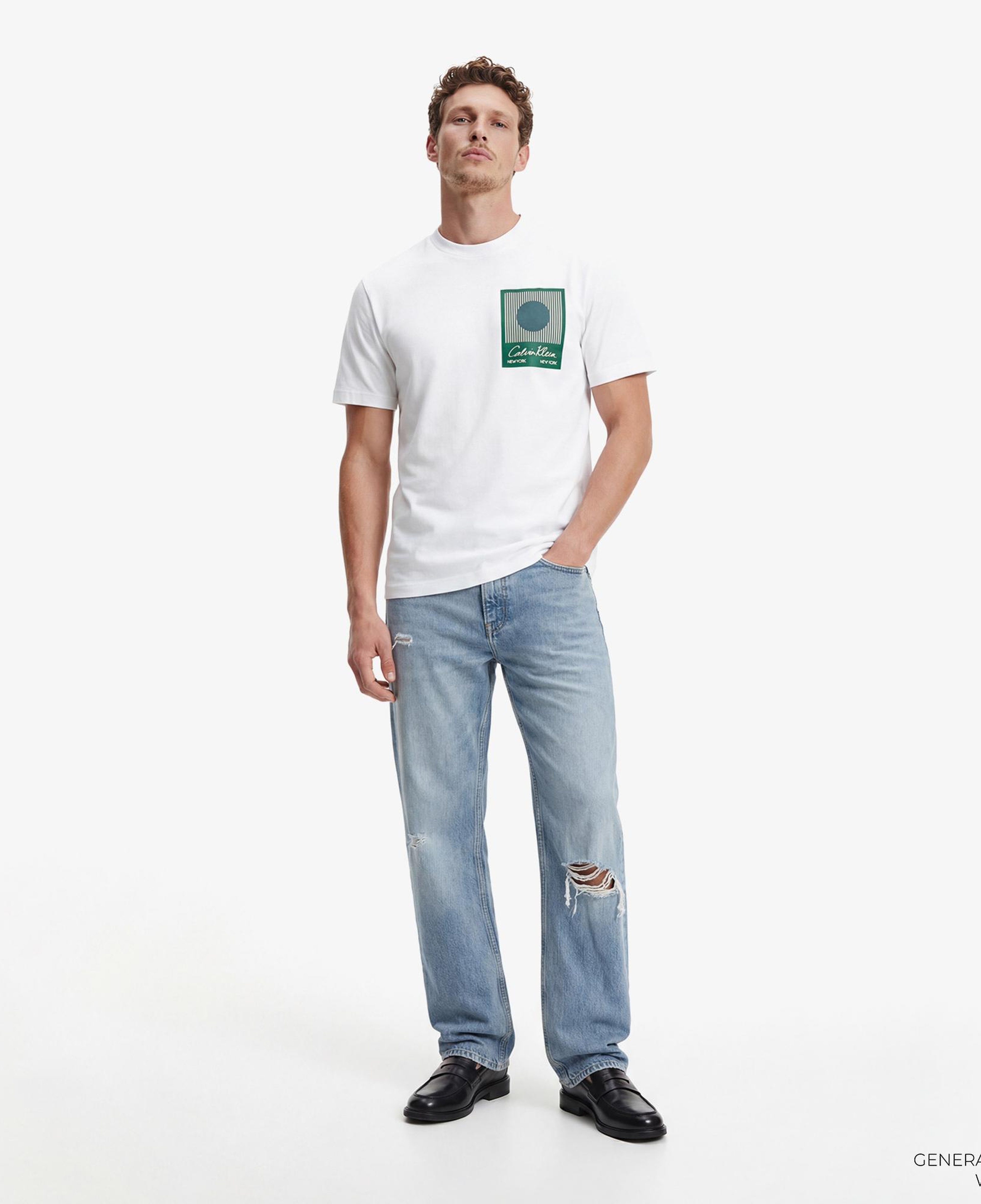 Calvin Klein 20S Matches Grap Erkek Beyaz T-Shirt