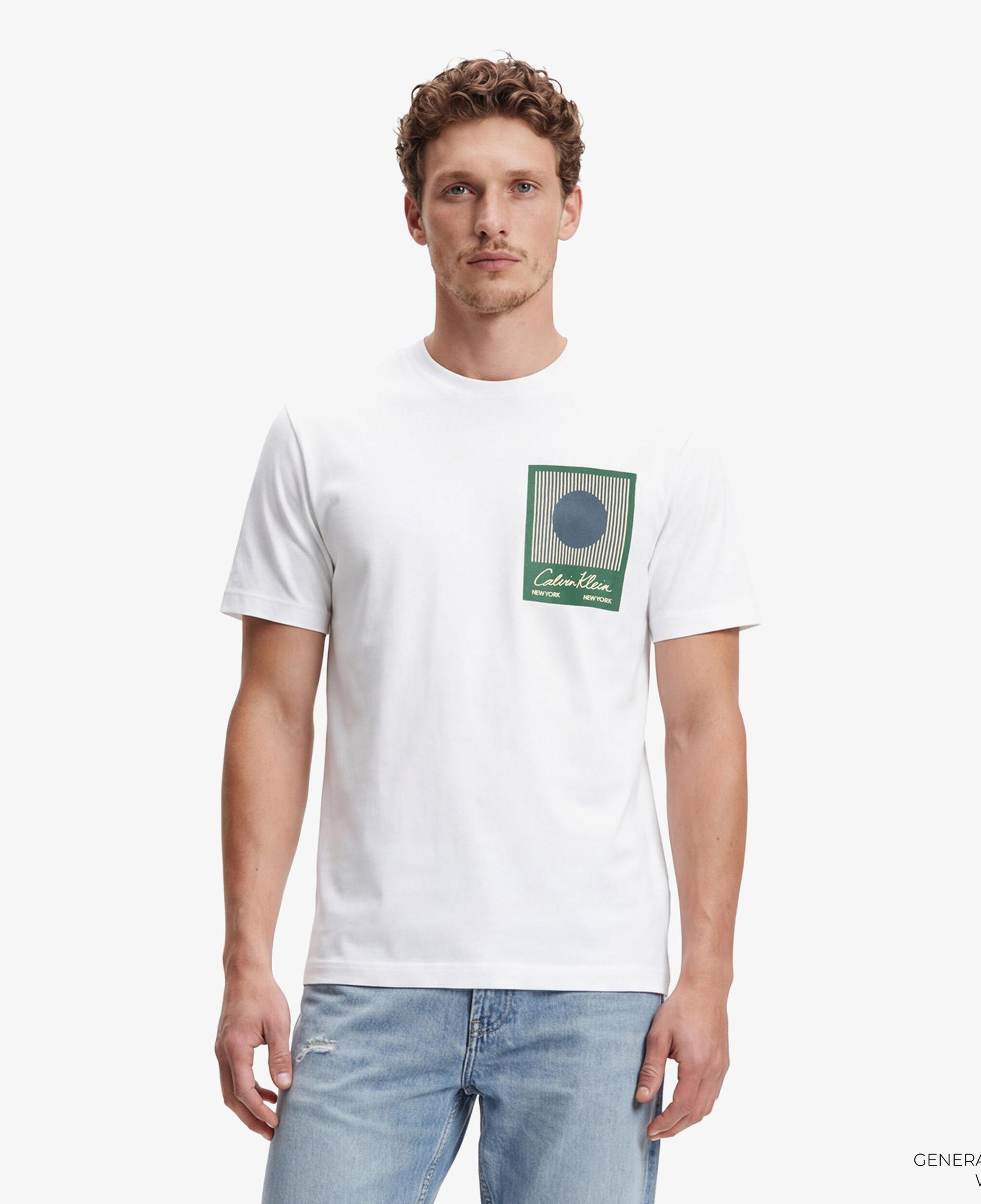 Calvin Klein 20S Matches Grap Erkek Beyaz T-Shirt