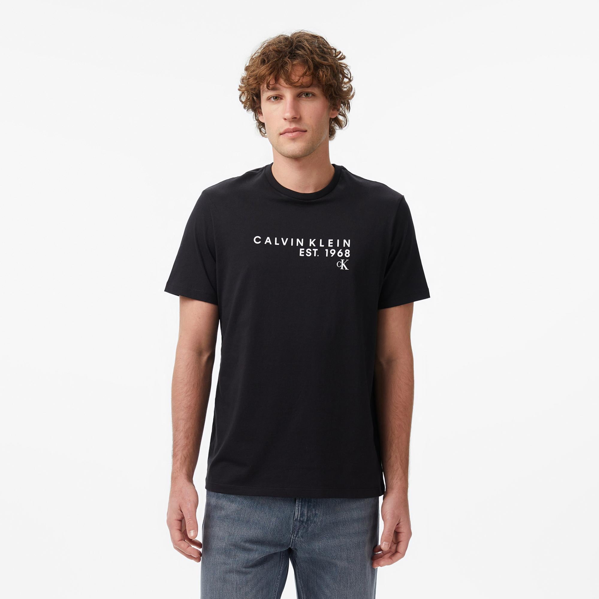 Calvin Klein 30S Graphic Erkek Siyah T-Shirt