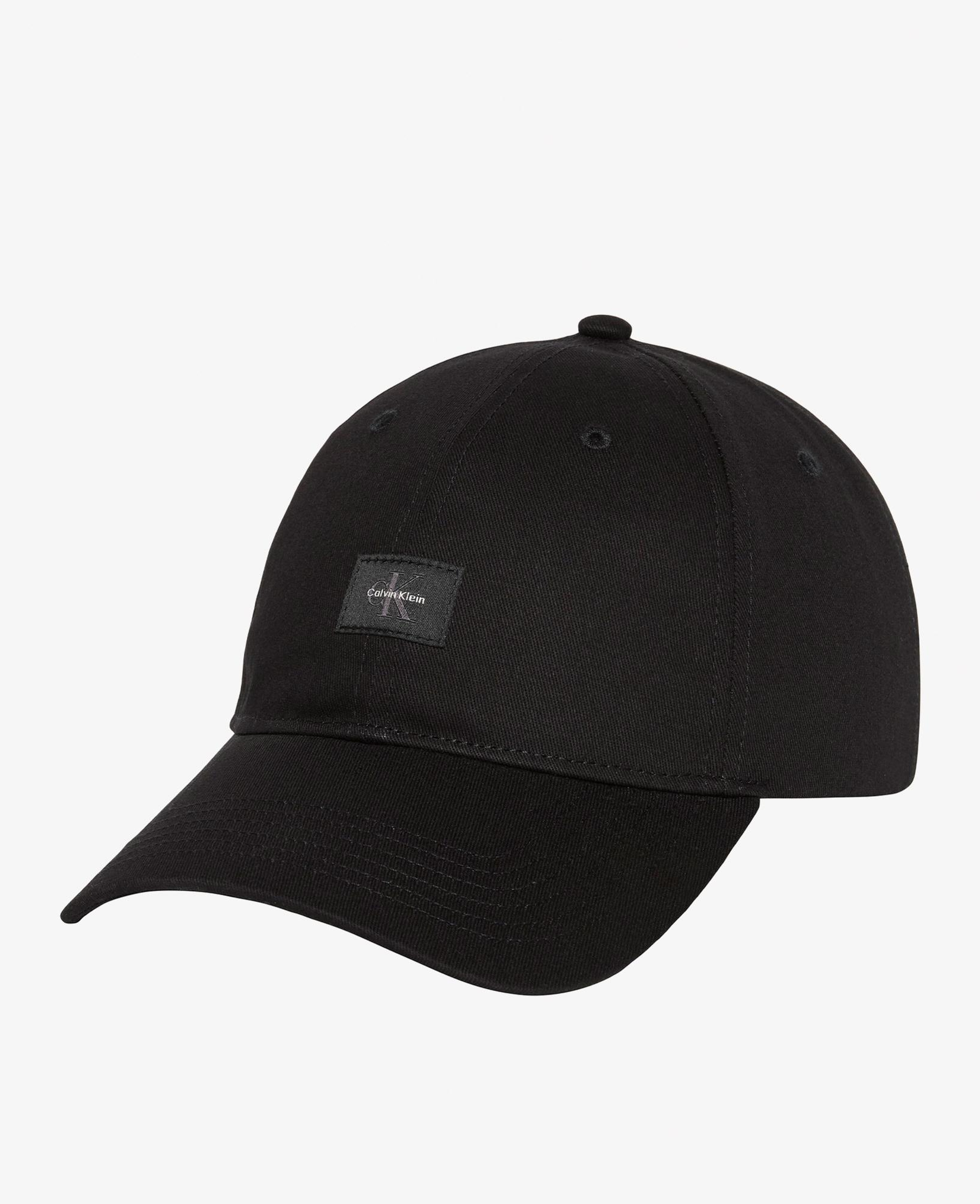 Calvin Klein Monologo Woven Patch Erkek Siyah Şapka