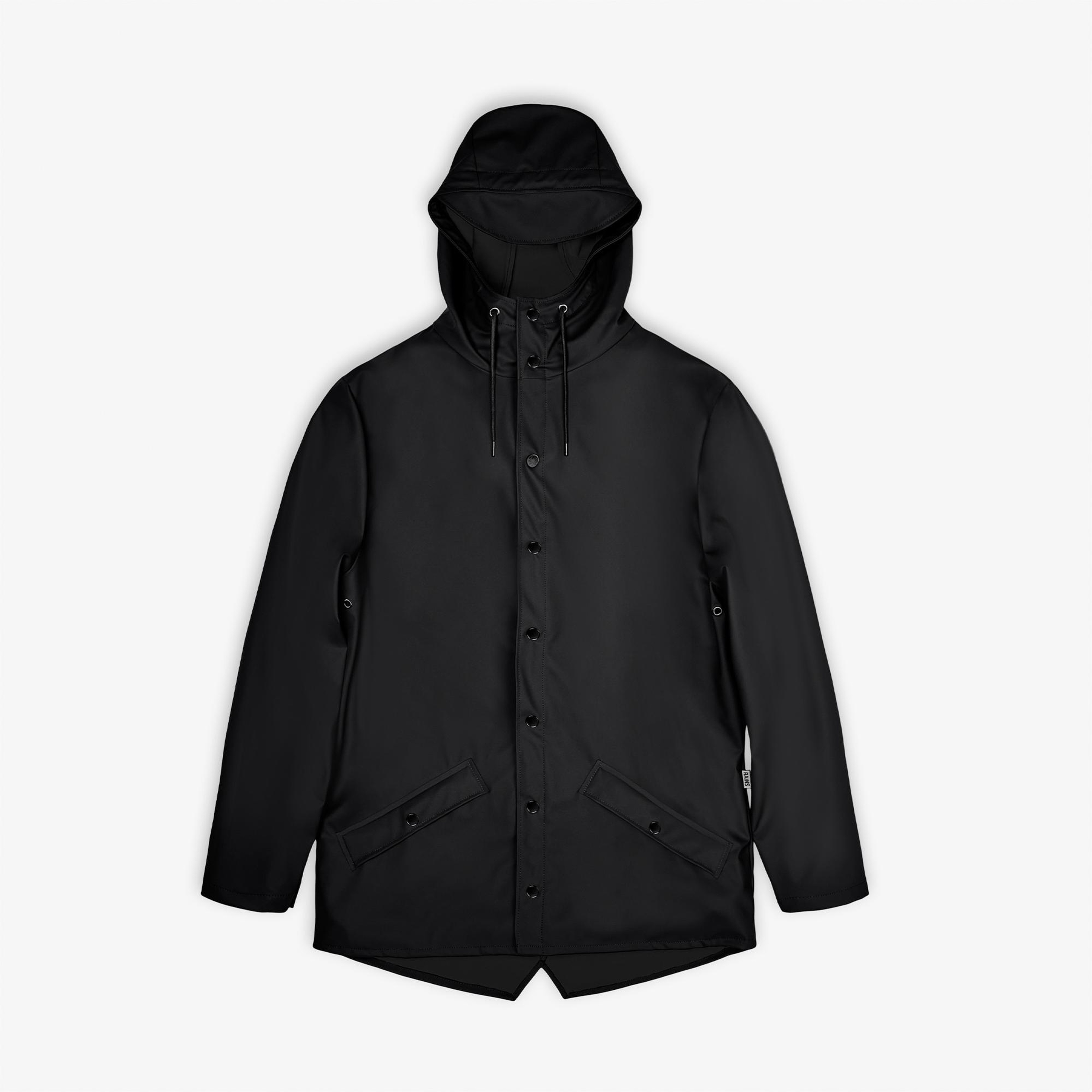 Rains Waterproof Kadın Siyah Yağmurluk