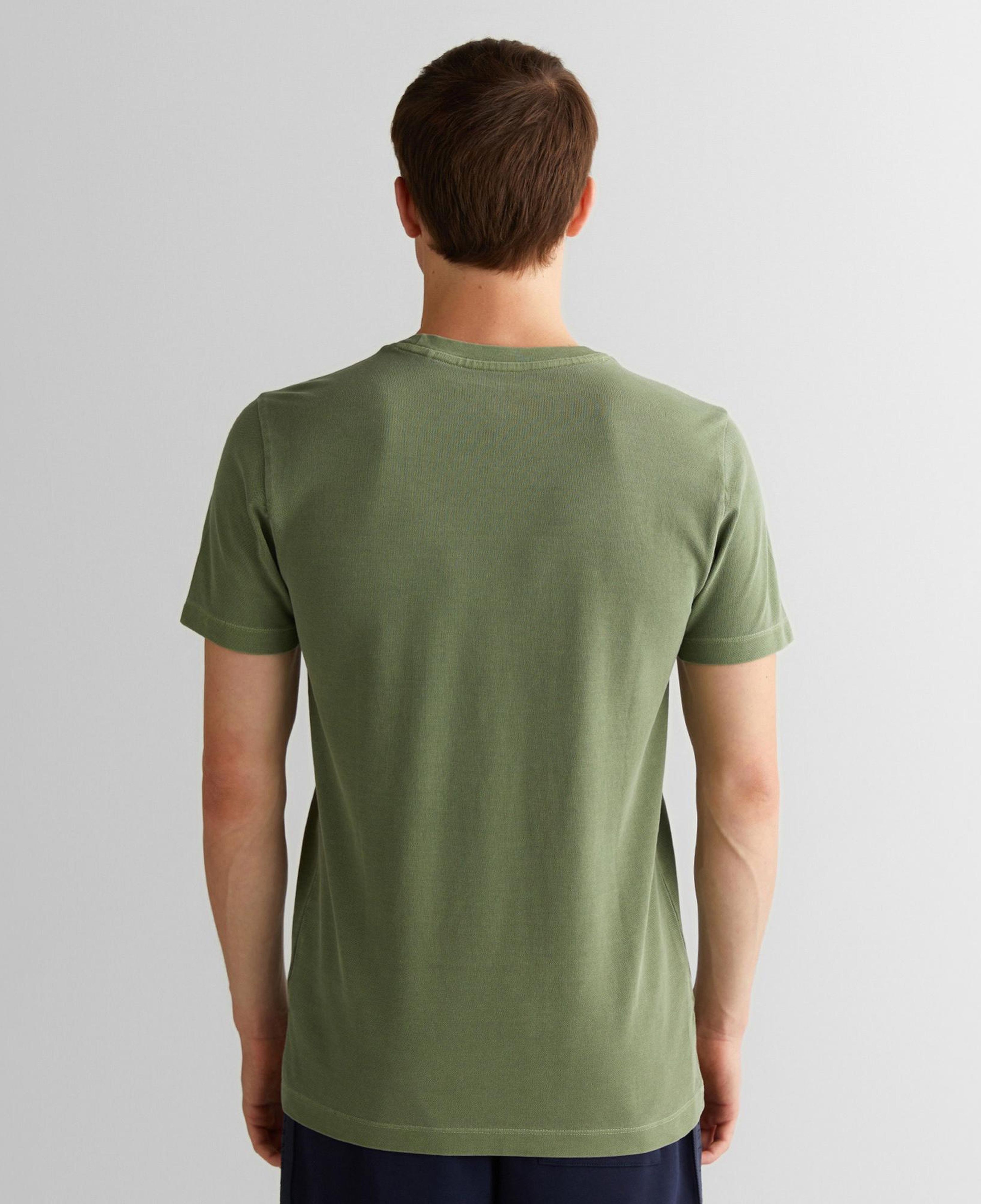 GANT Erkek Yeşil Slim Fit Bisiklet Yaka T-Shirt