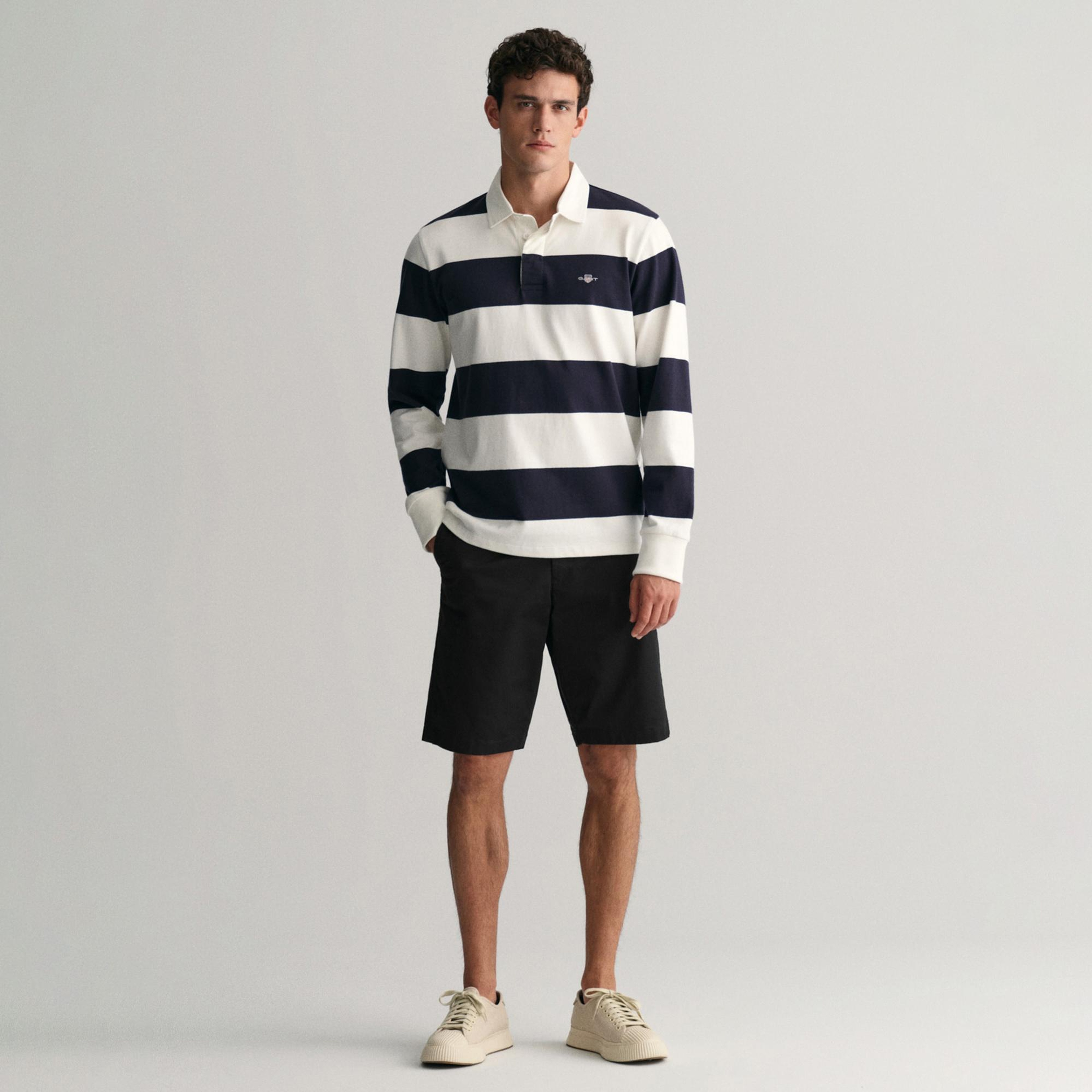 Gant Erkek Siyah Relaxed Fit Chino Şort