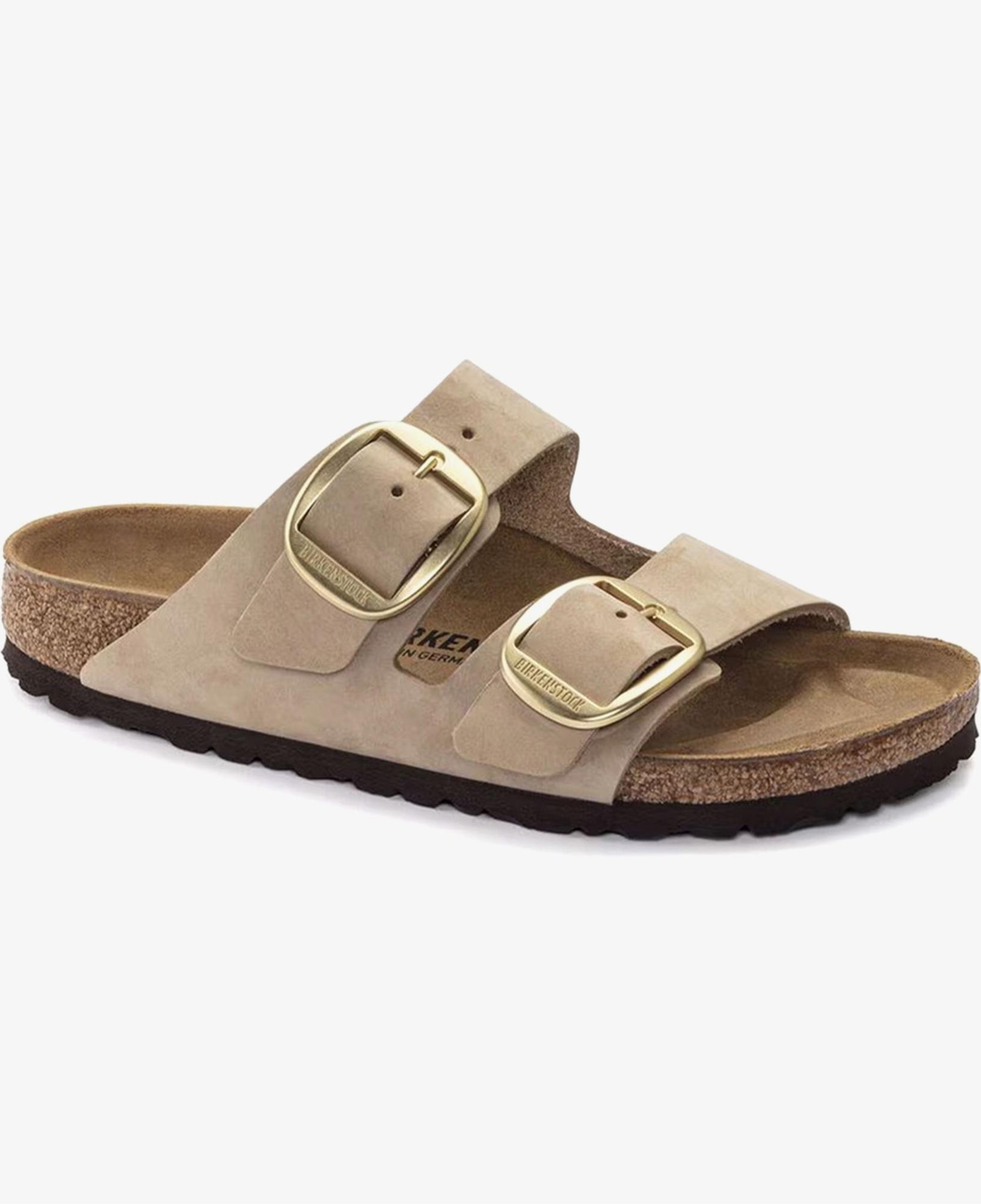 Birkenstock Arizona Big Buckle Nubuk Kadın Krem Terlik