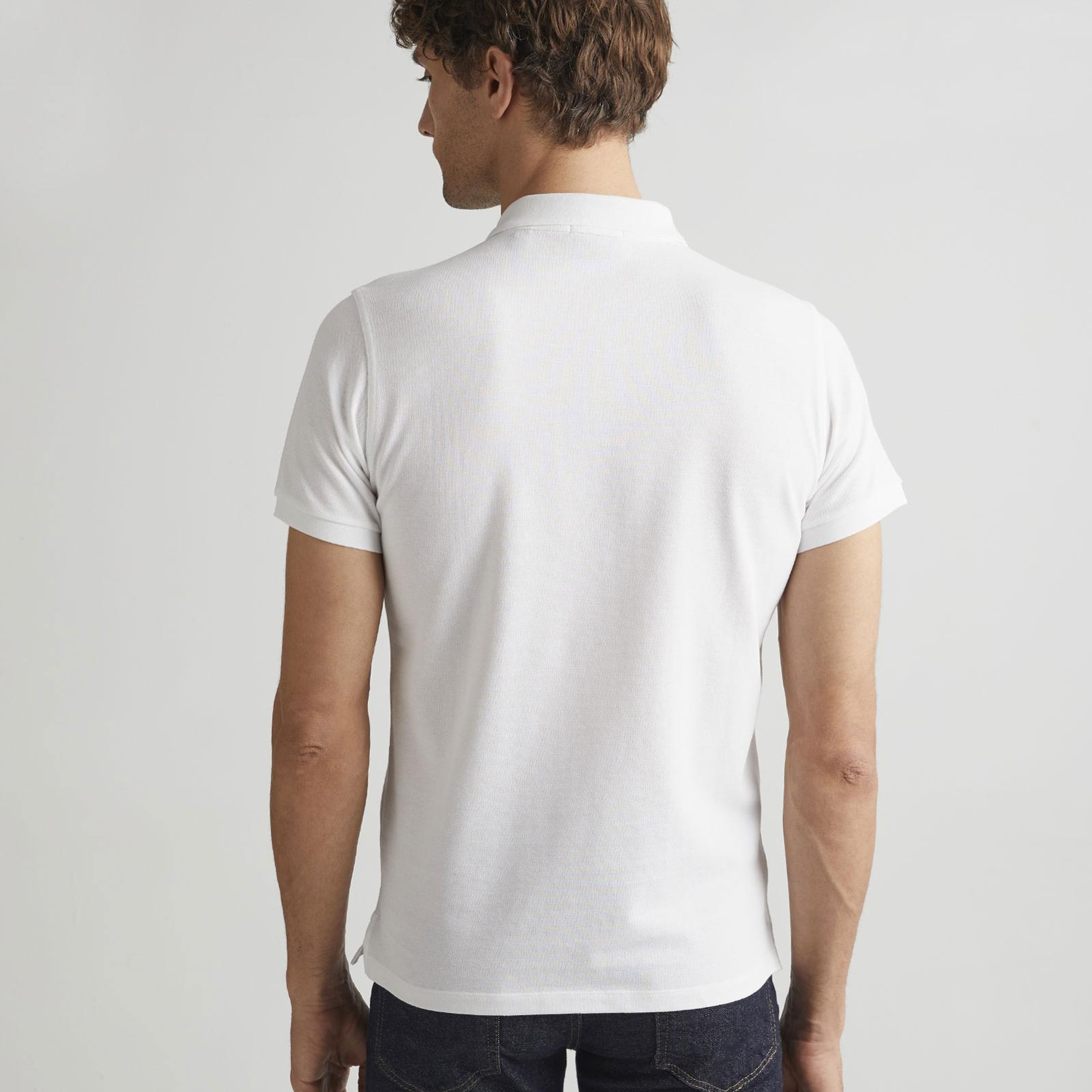GANT Erkek Beyaz Regular Fit Polo