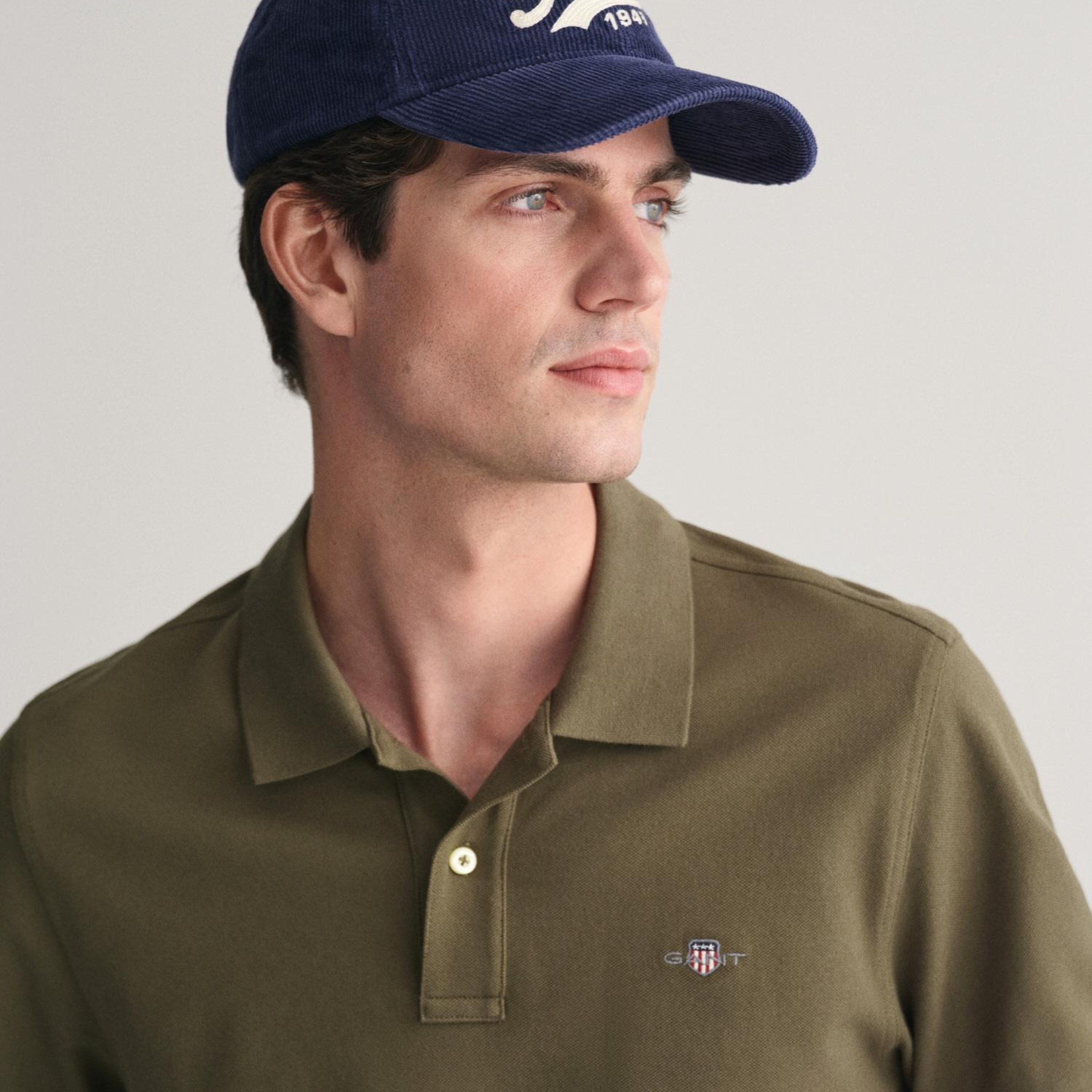 GANT Erkek Yeşil Regular Fit Polo
