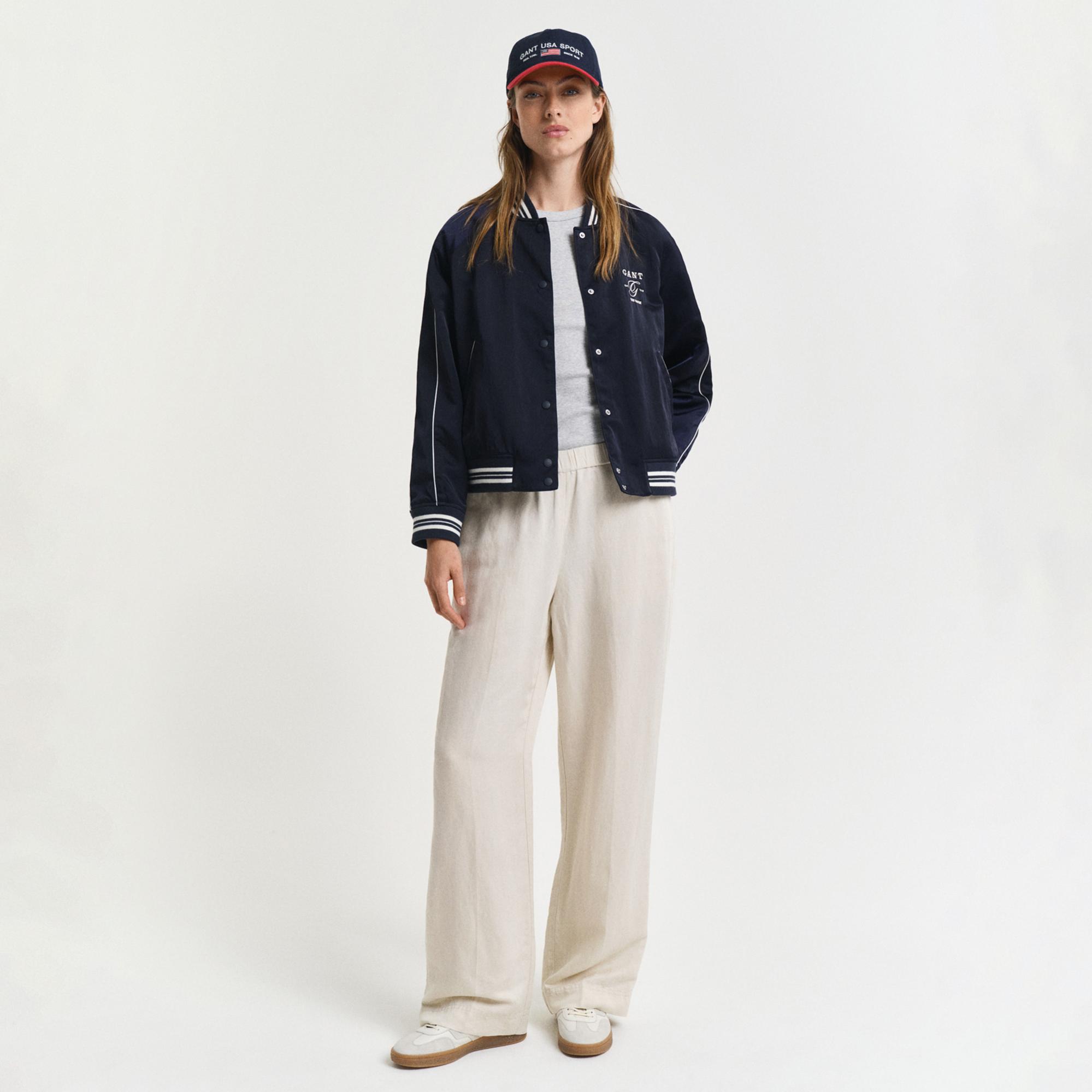 GANT Kadın Pembe Relaxed Fit Pantolon