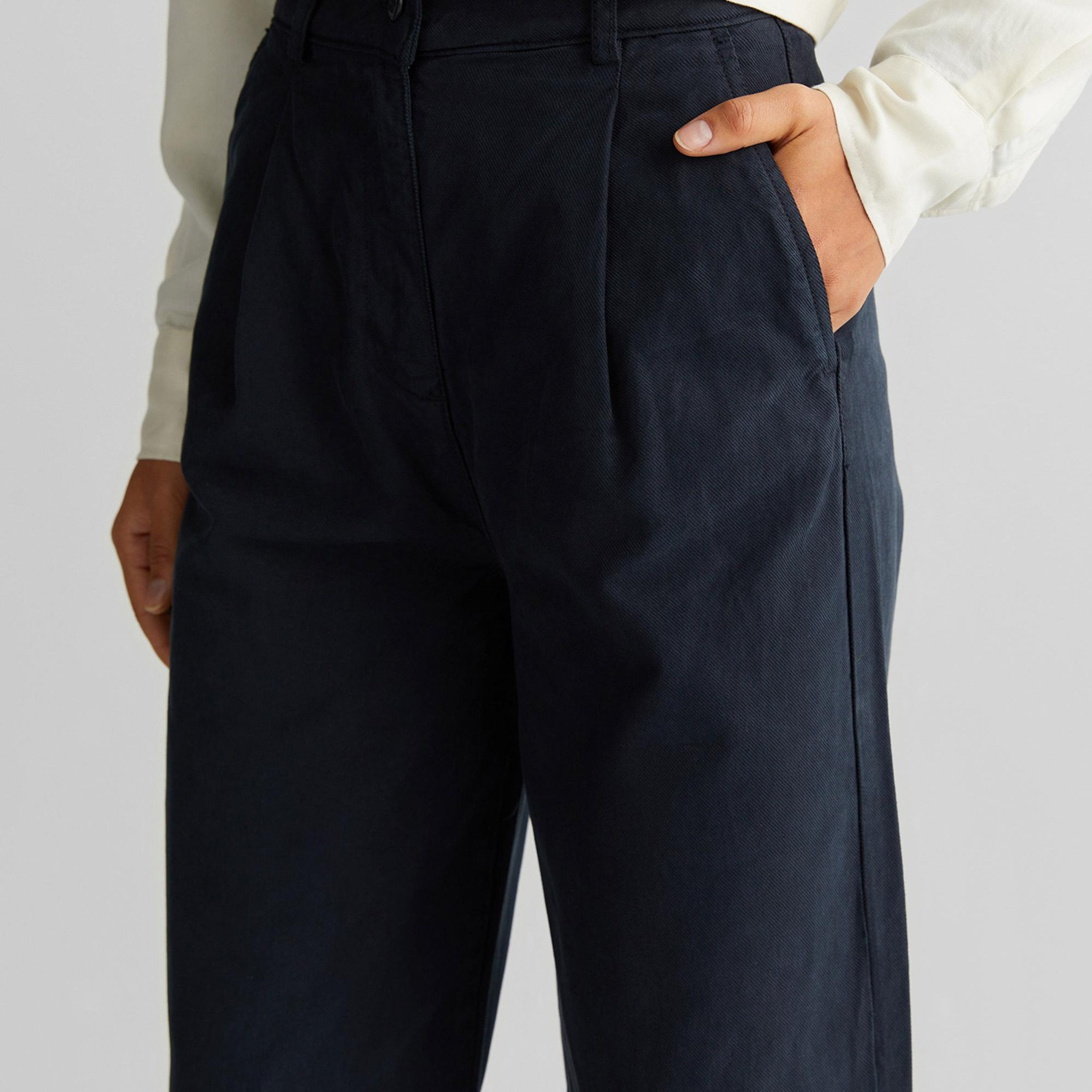 GANT Kadın Siyah Tapered Fit Pantolon