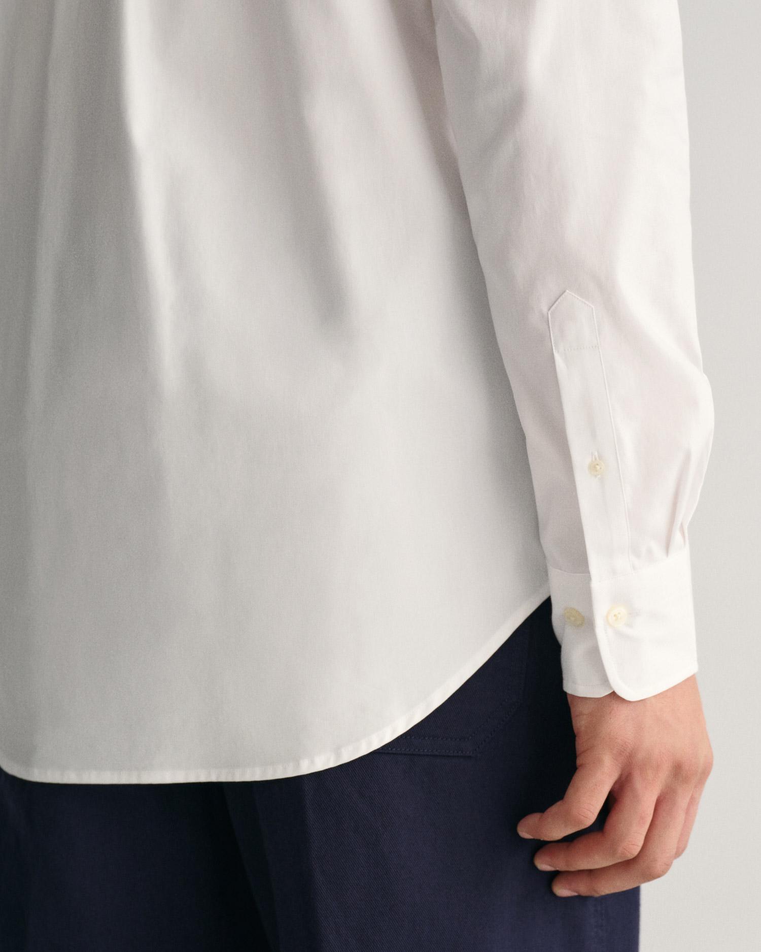 GANT Erkek Beyaz Regular Fit Düğmeli Yaka Oxford Gömlek