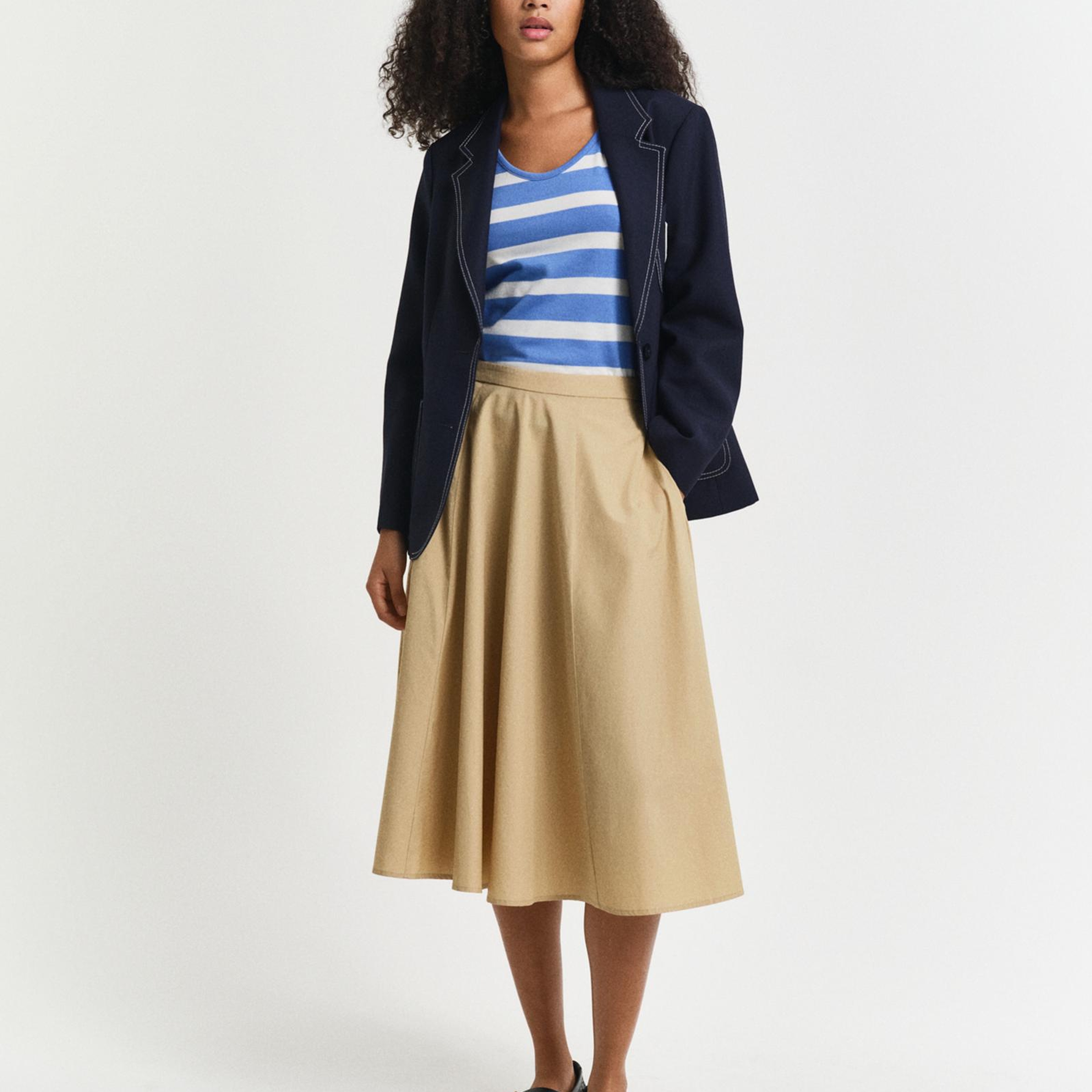 GANT Kadın Bej Loose Fit Etek