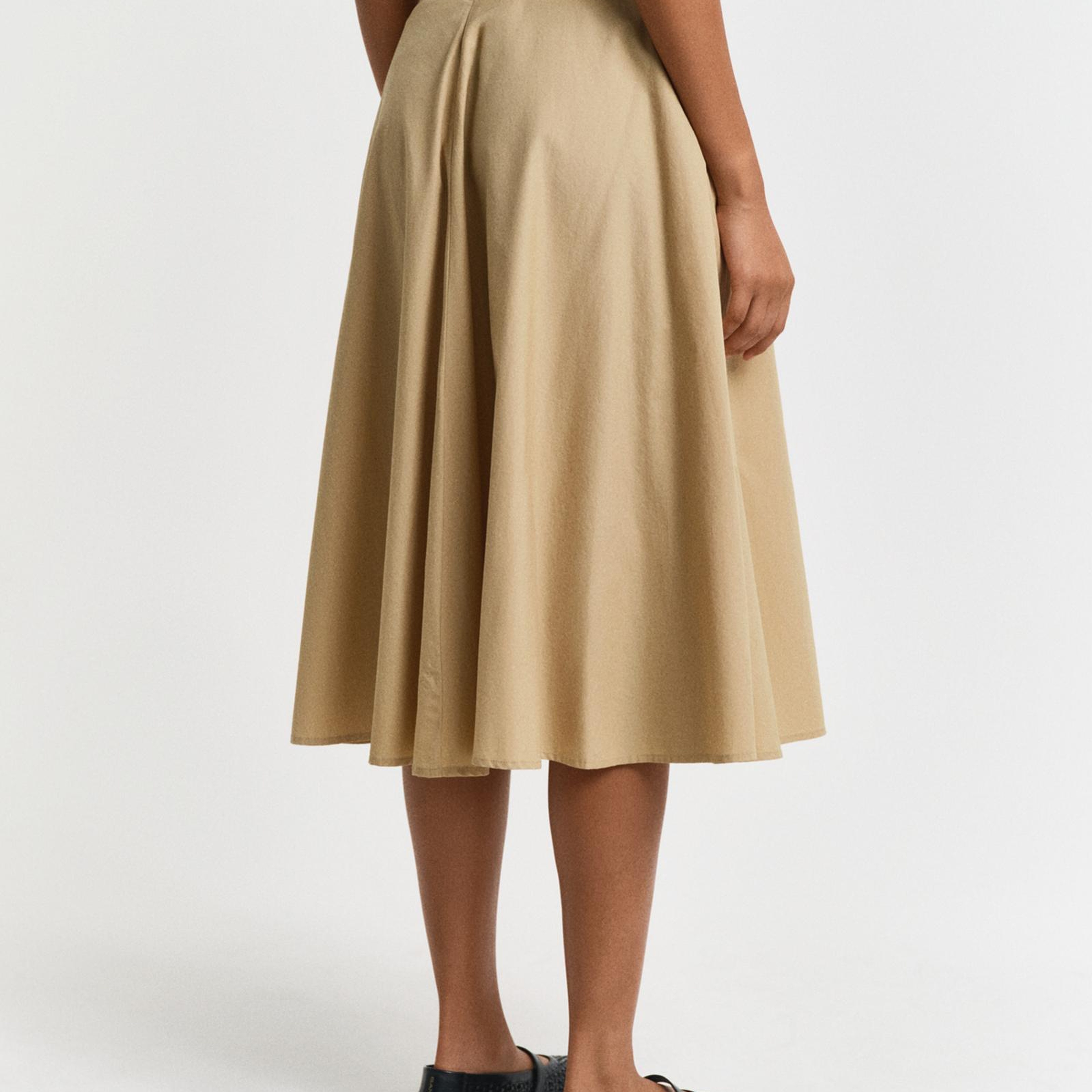 GANT Kadın Bej Loose Fit Etek