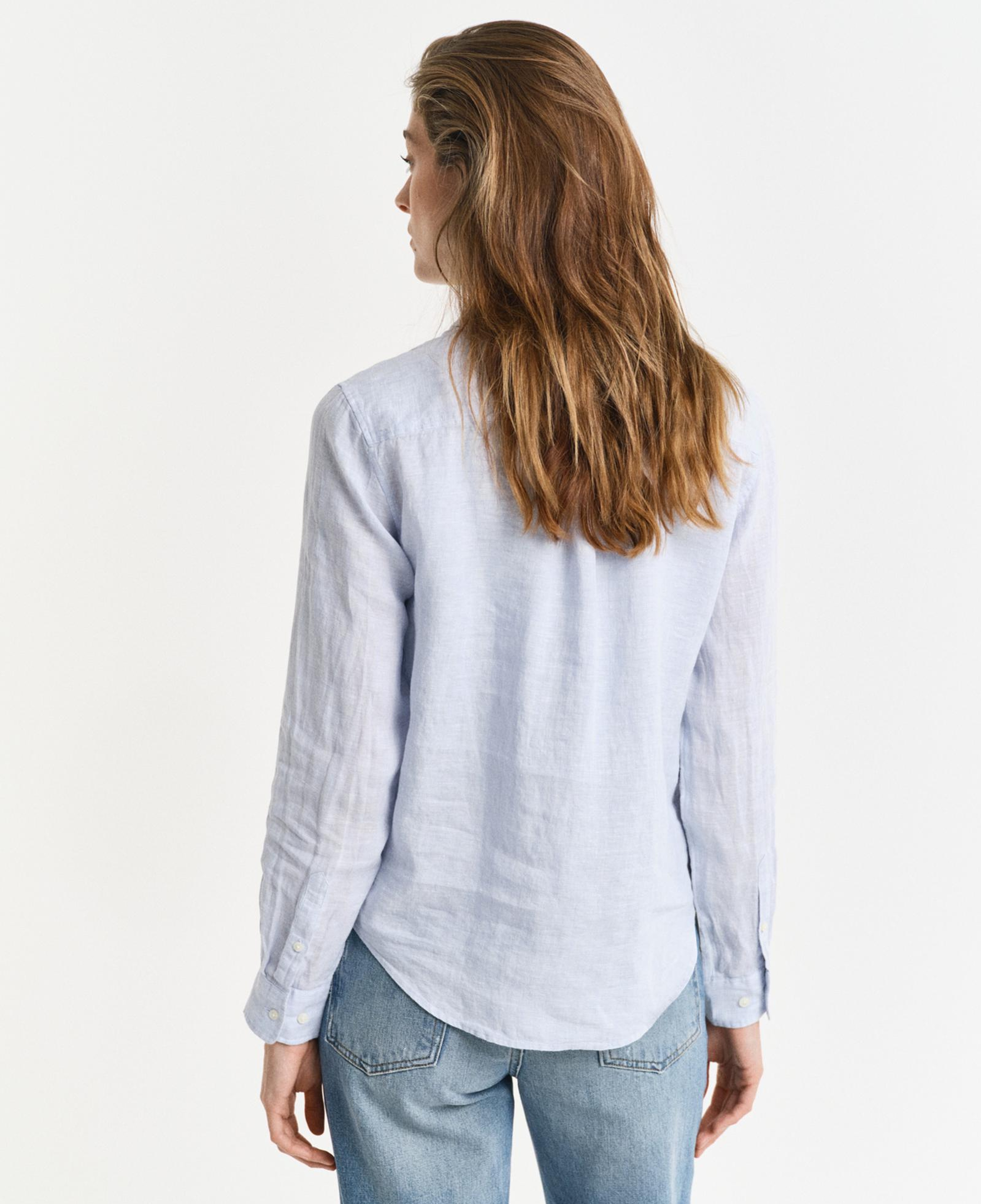 GANT Kadın Mavi Regular Fit Klasik Yaka Gömlek