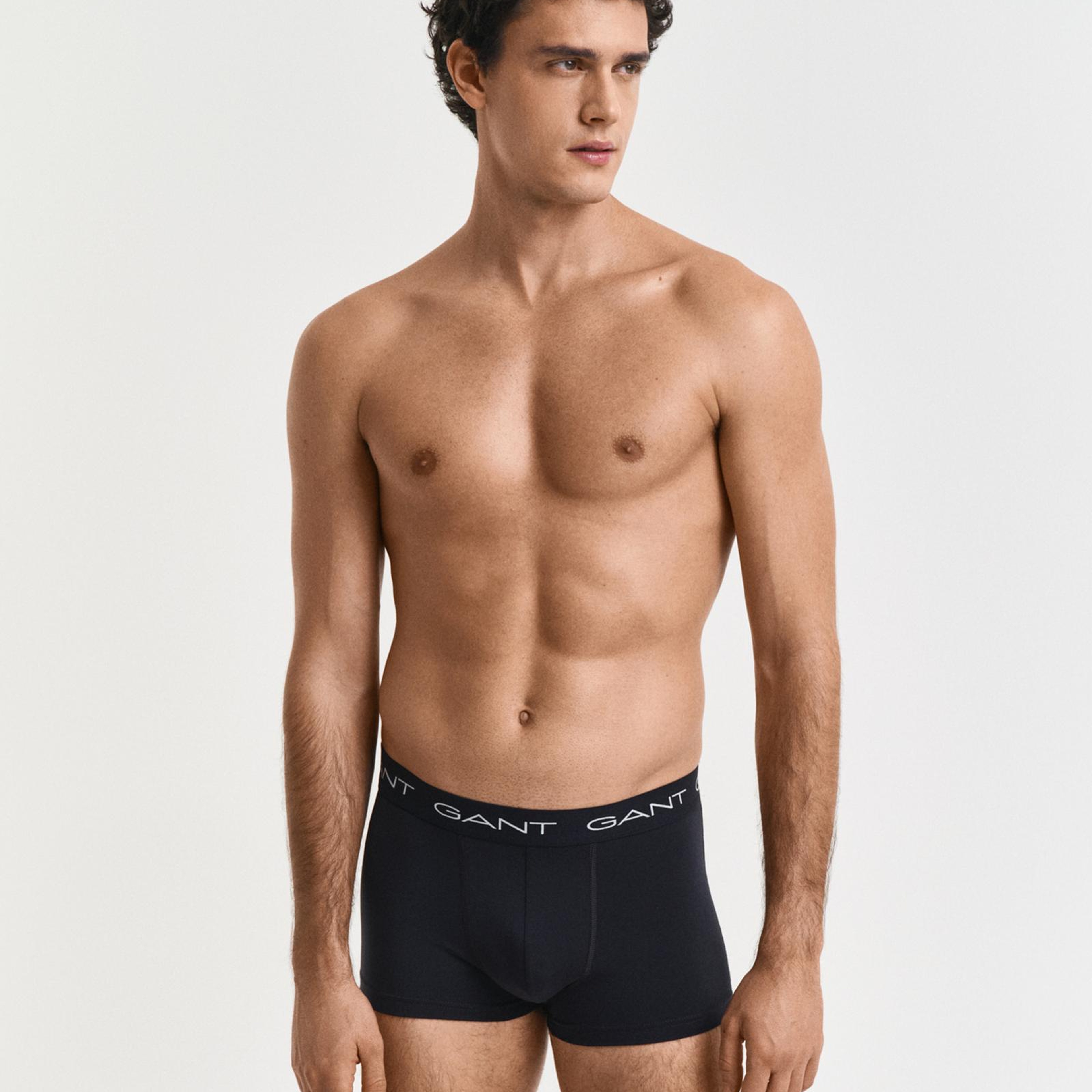 GANT Erkek Siyah Düz Boxer