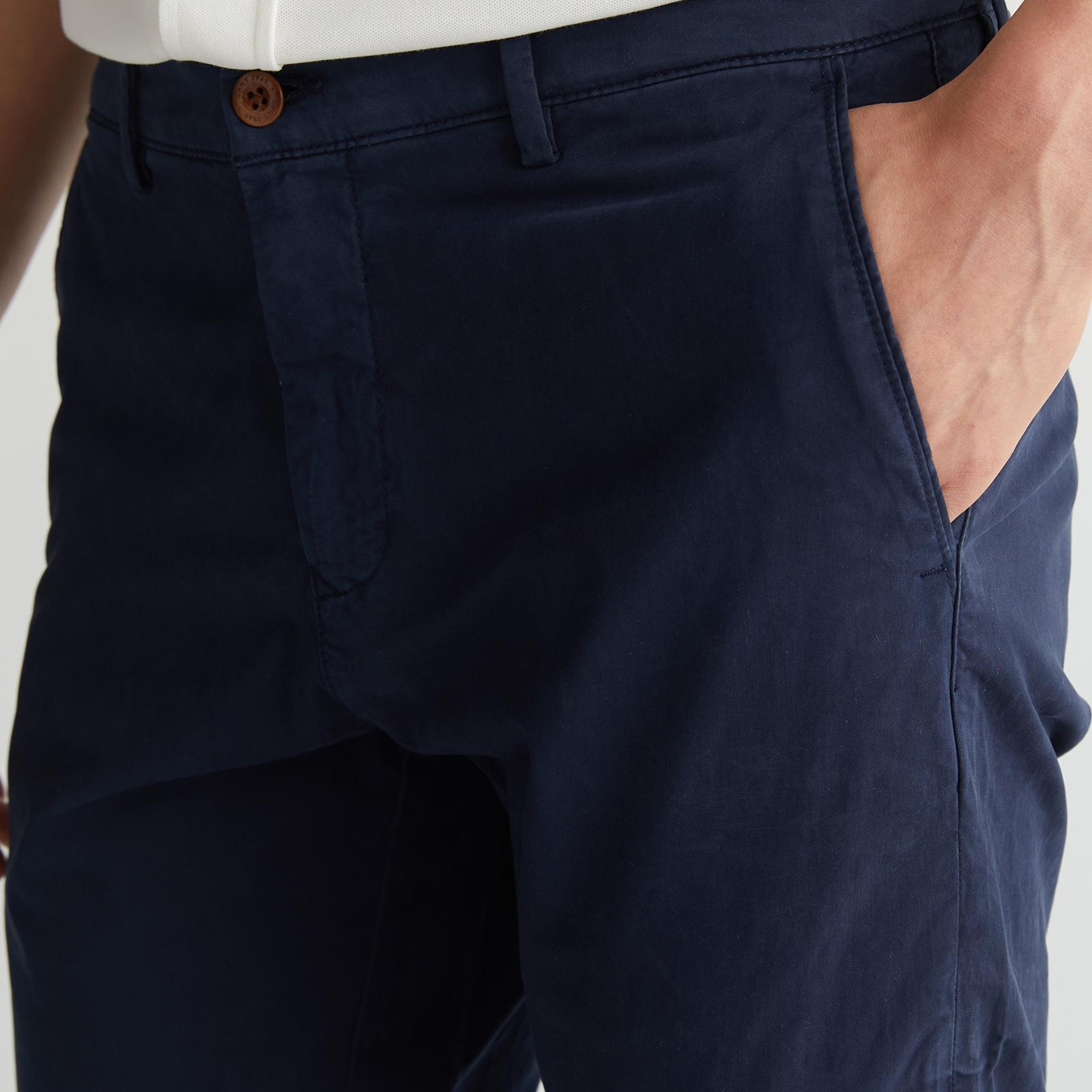 GANT Erkek Lacivert Slim Fit Pantolon