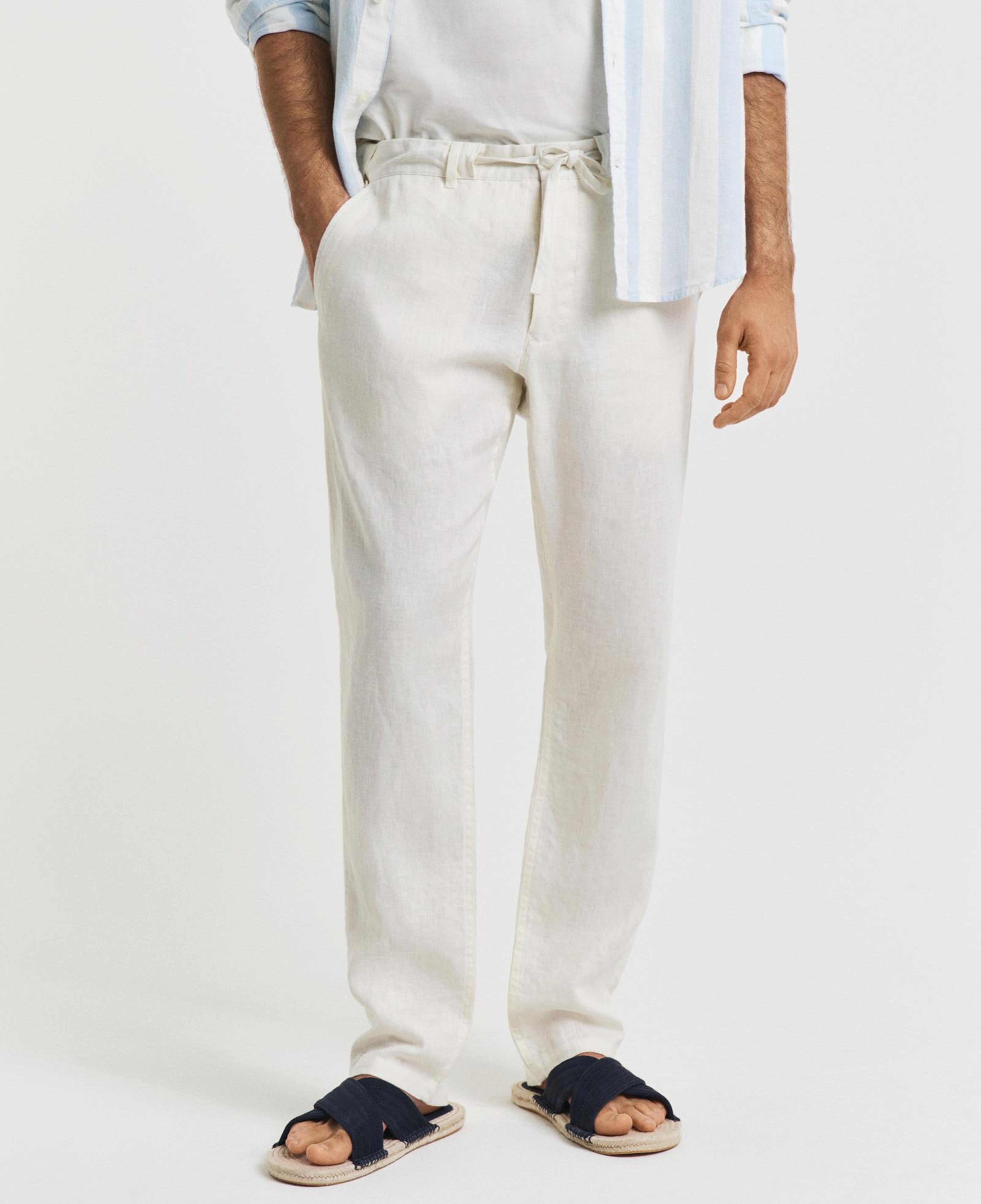 GANT Erkek Krem Relaxed Fit Pantolon