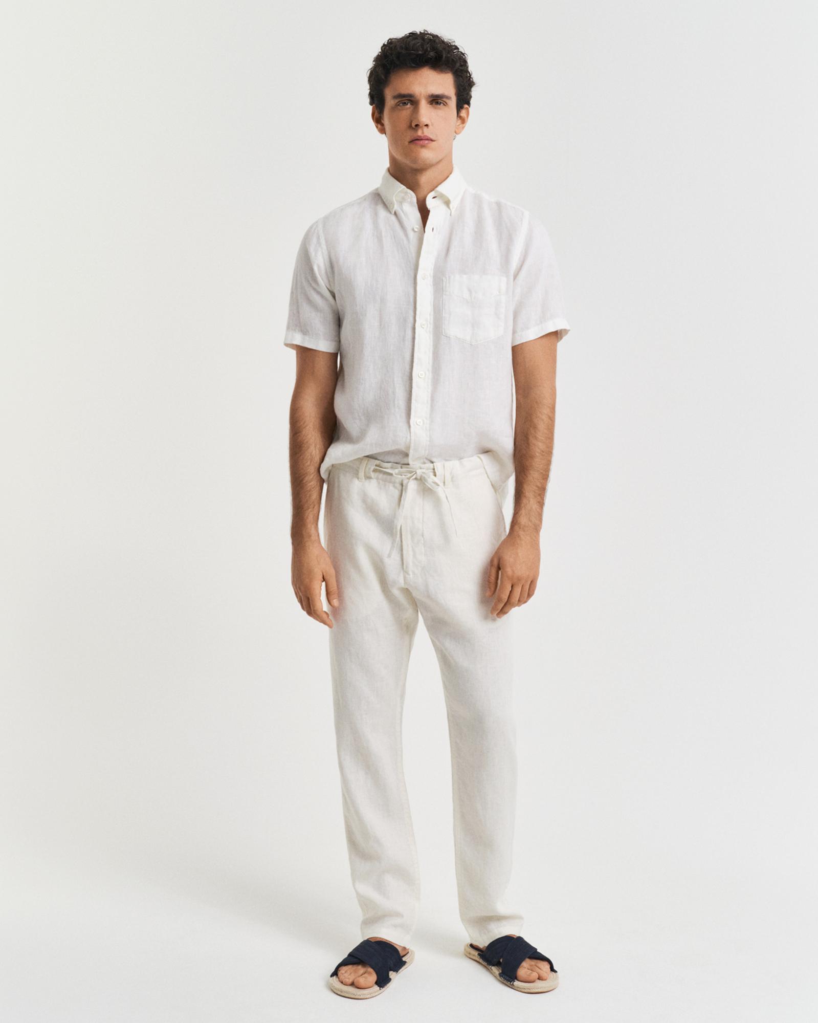 GANT Erkek Krem Relaxed Fit Pantolon